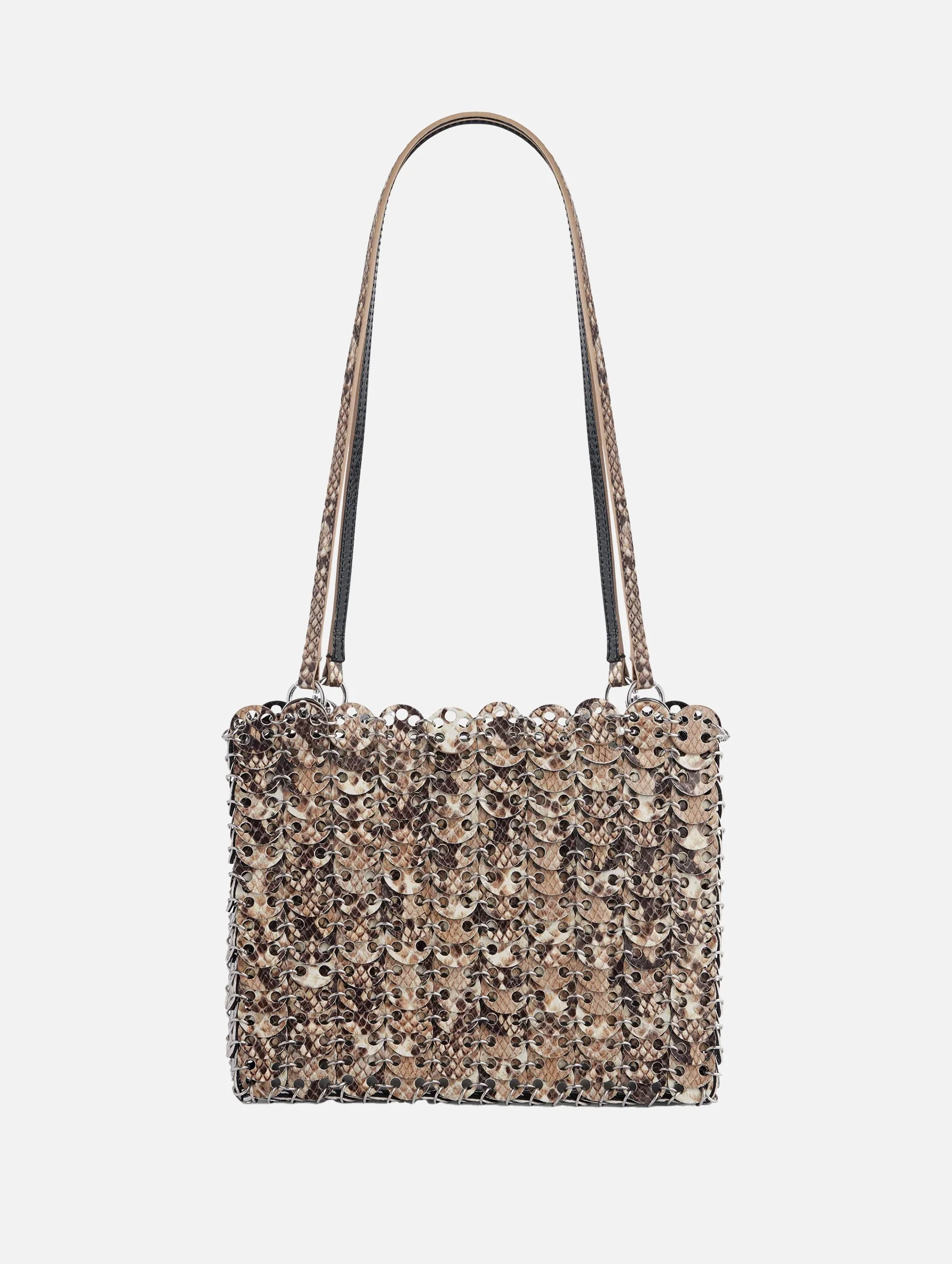 1969 Reversable Flip Leather Bag in Python and Black