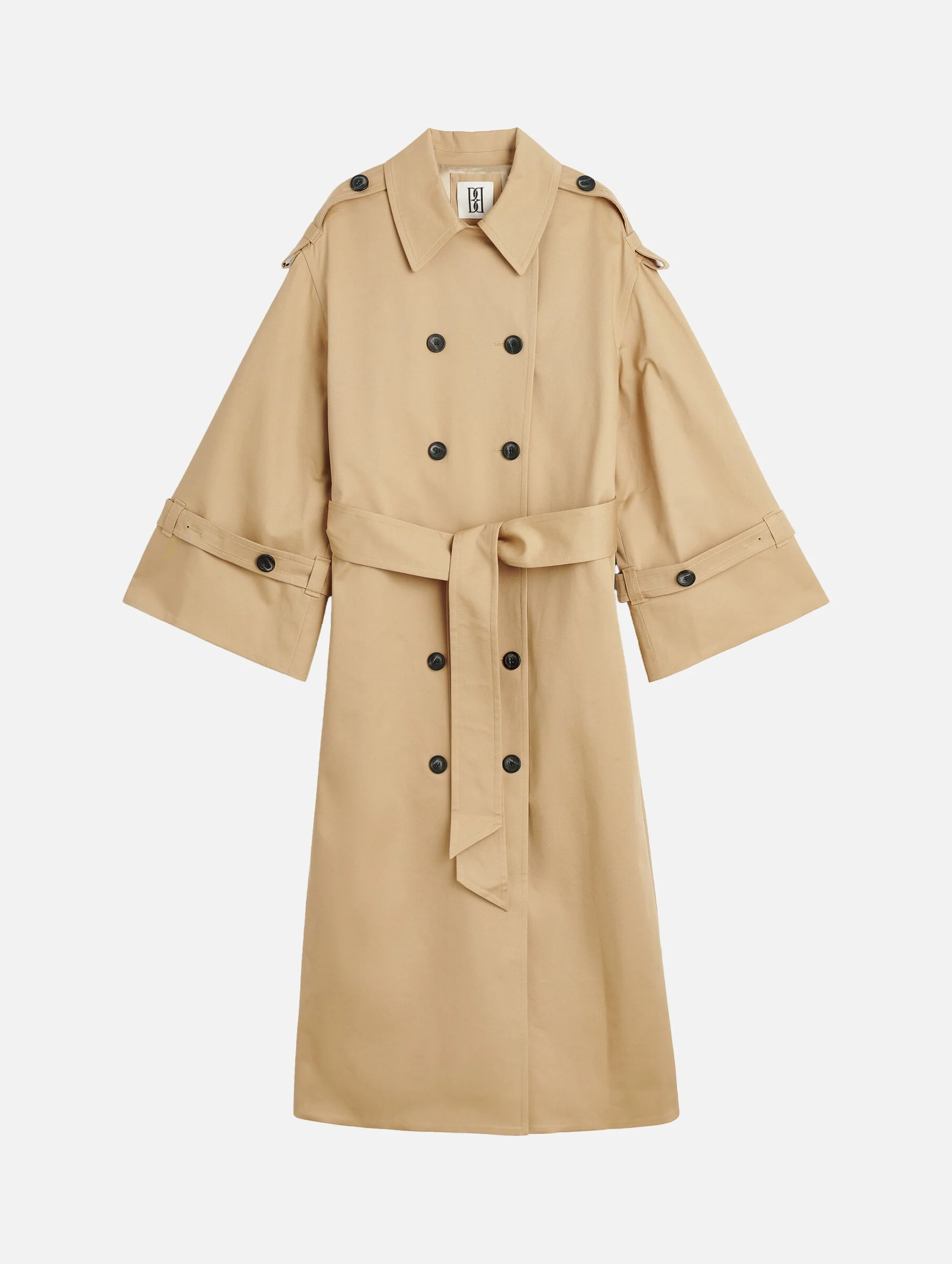 Alanis Trench Coat in Sand Beige