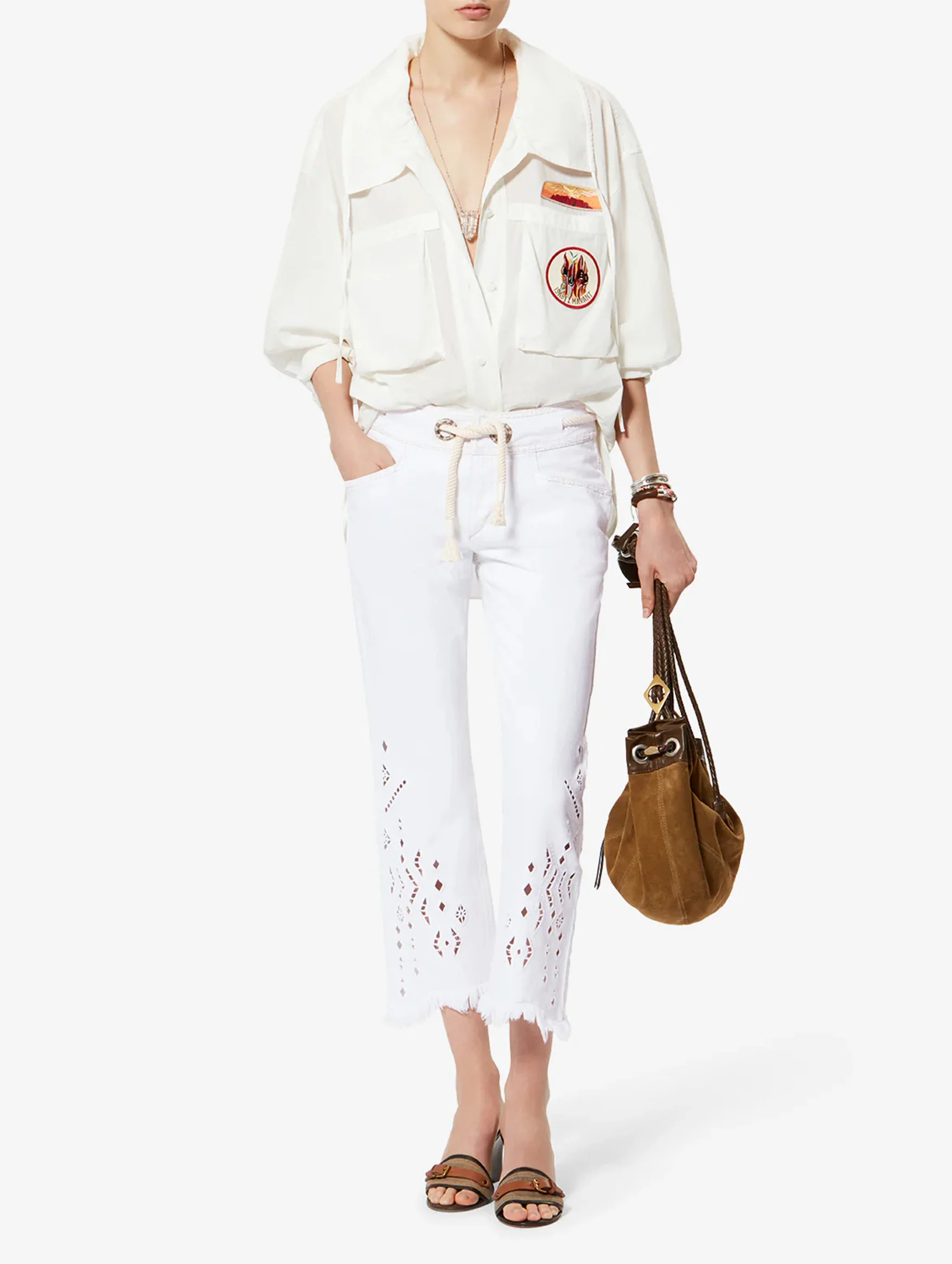 Alison Pants in White - Image 2