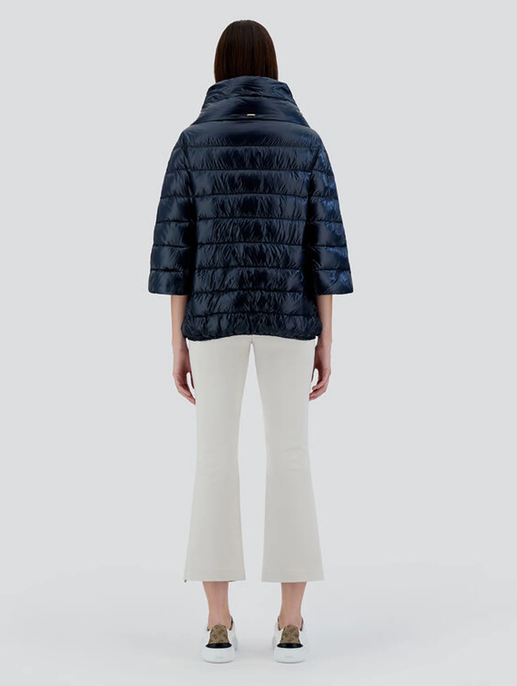 Aminta Ultralight Puffer Jacket in Blue Navy - Image 5