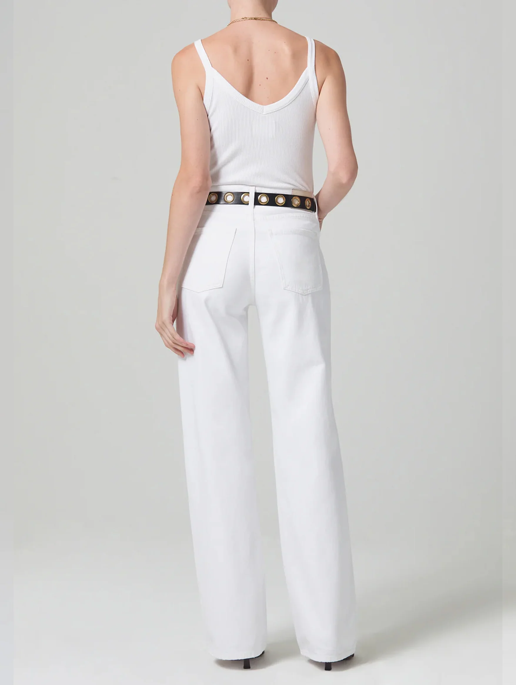 Anina Trouser Jean in Seashell - Image 3