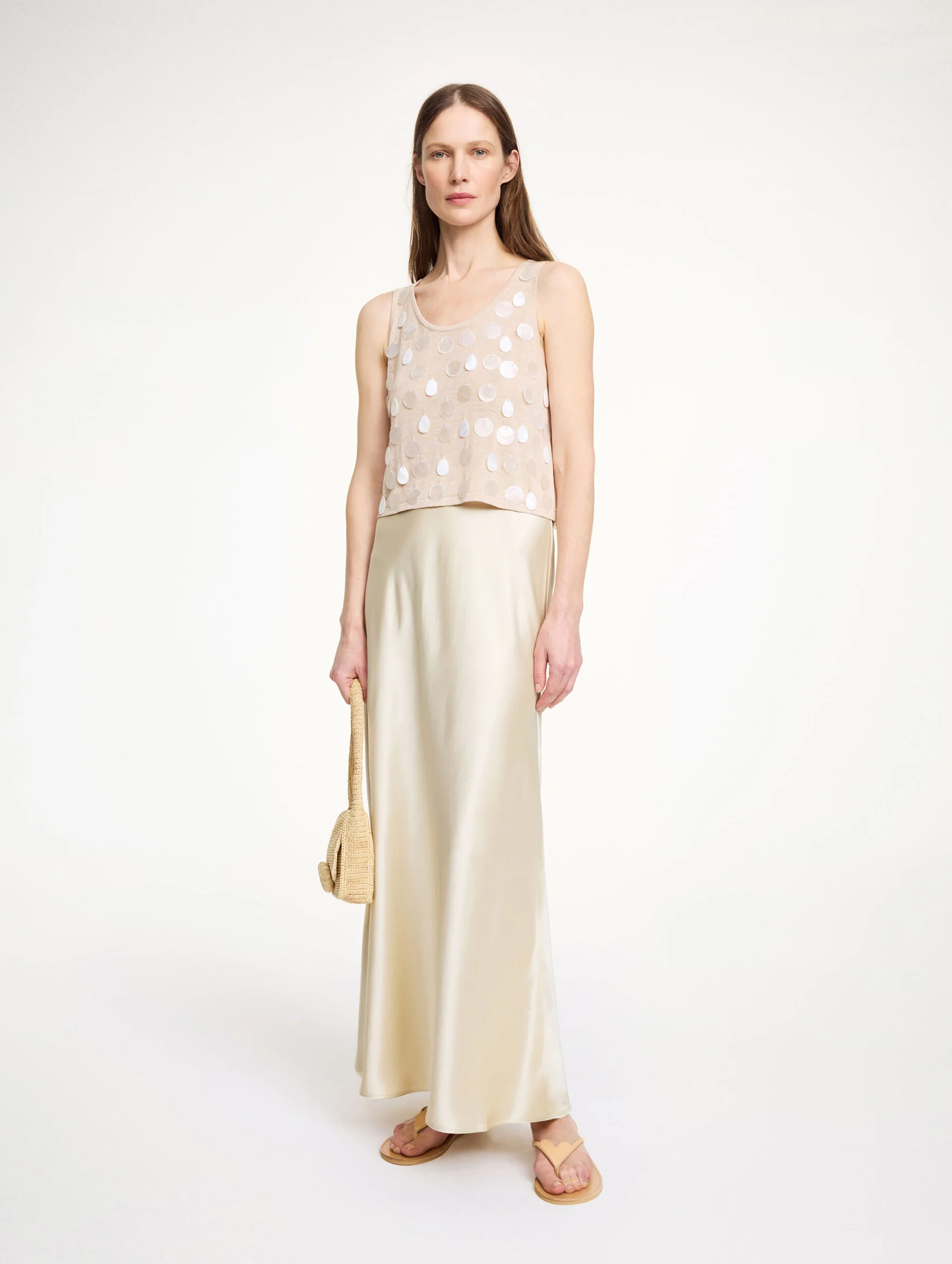 Barbara Skirt in Beige - Image 2