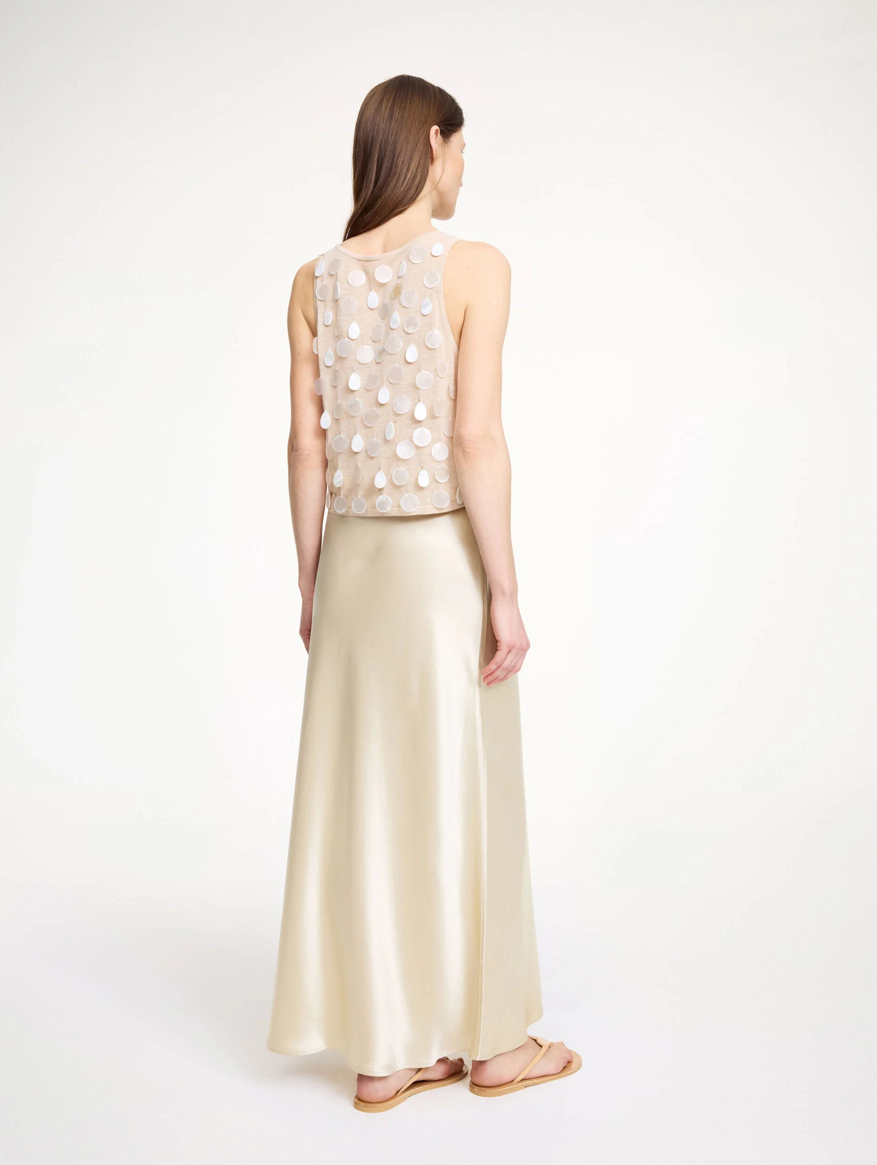 Barbara Skirt in Beige - Image 3