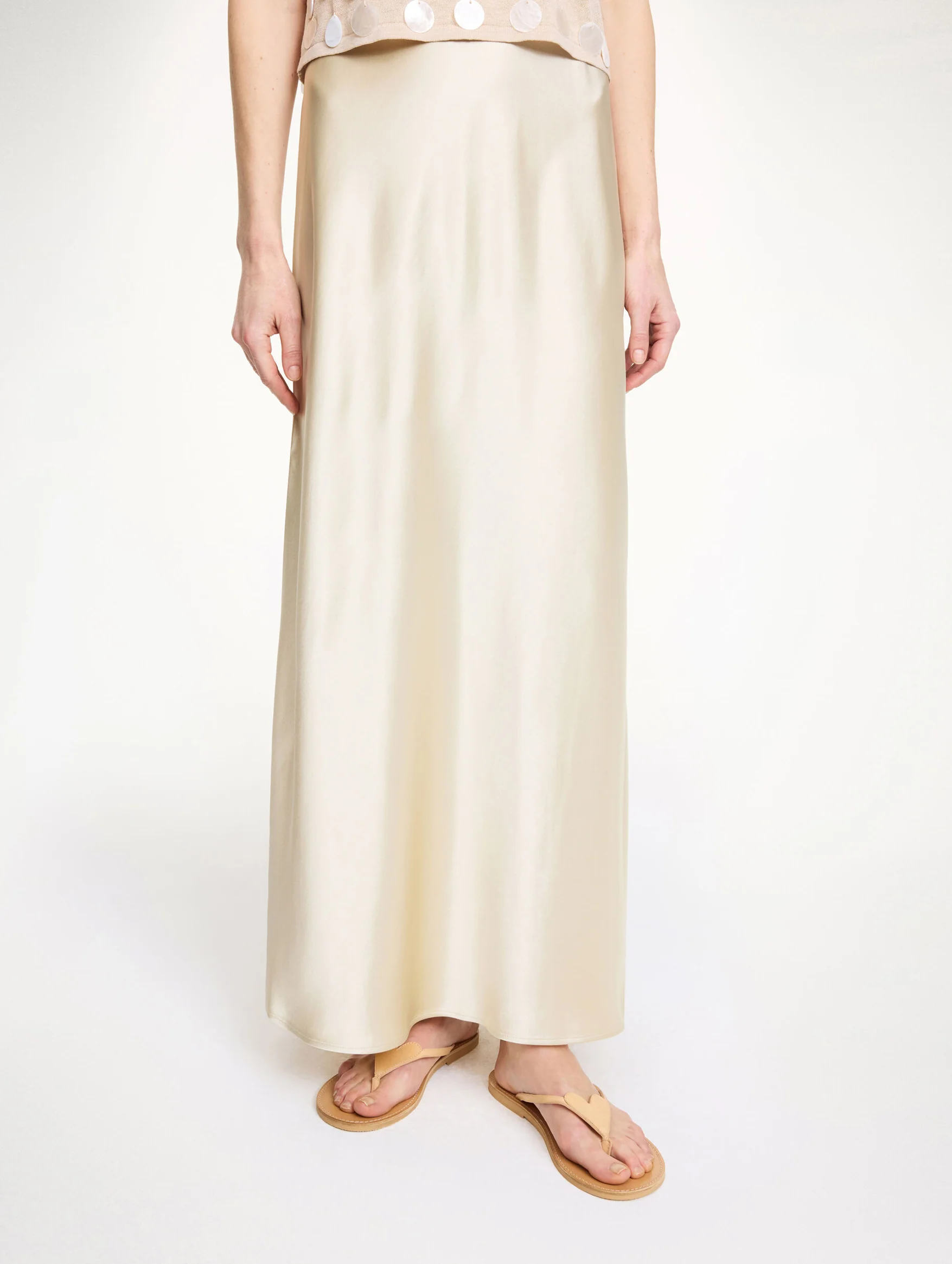 Barbara Skirt in Beige - Image 4