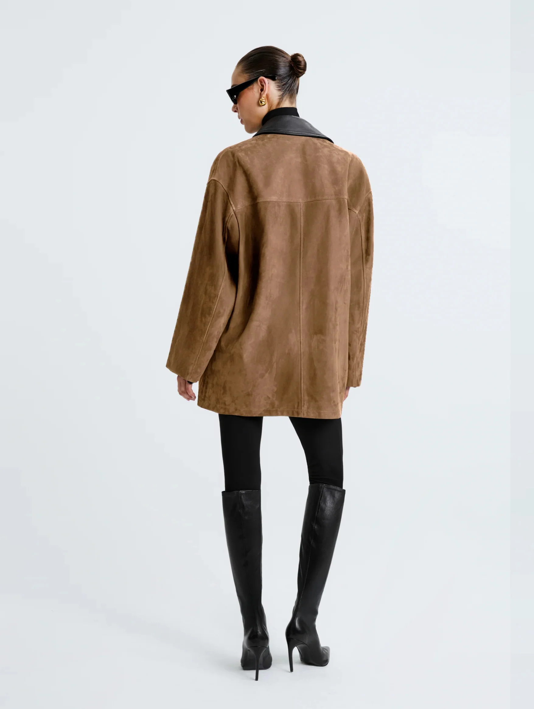 Barn Suede Jacket in Tobacco - Image 3