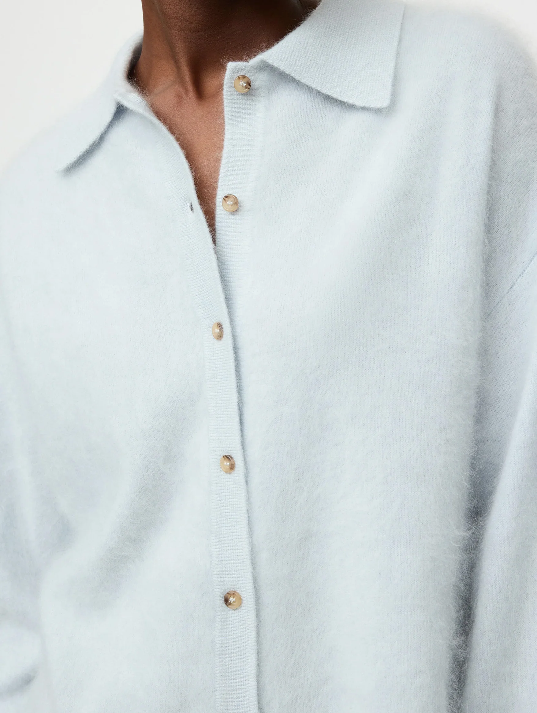 Brushed Shirt in Ice Blue - Image 5