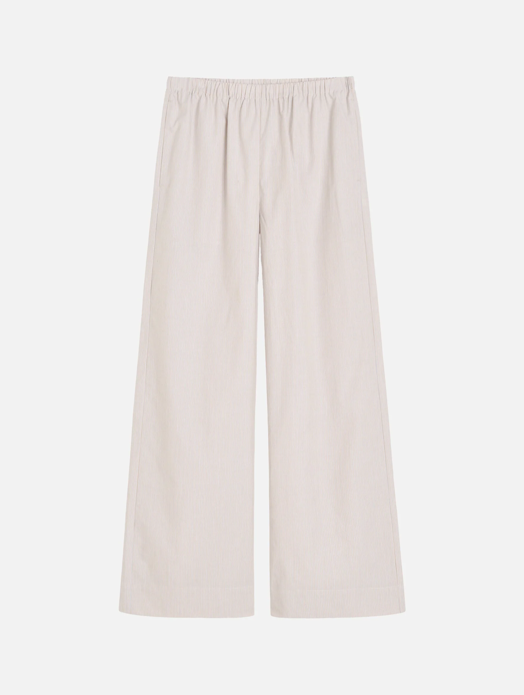 Cabello Trousers in Beige Thin Stripe