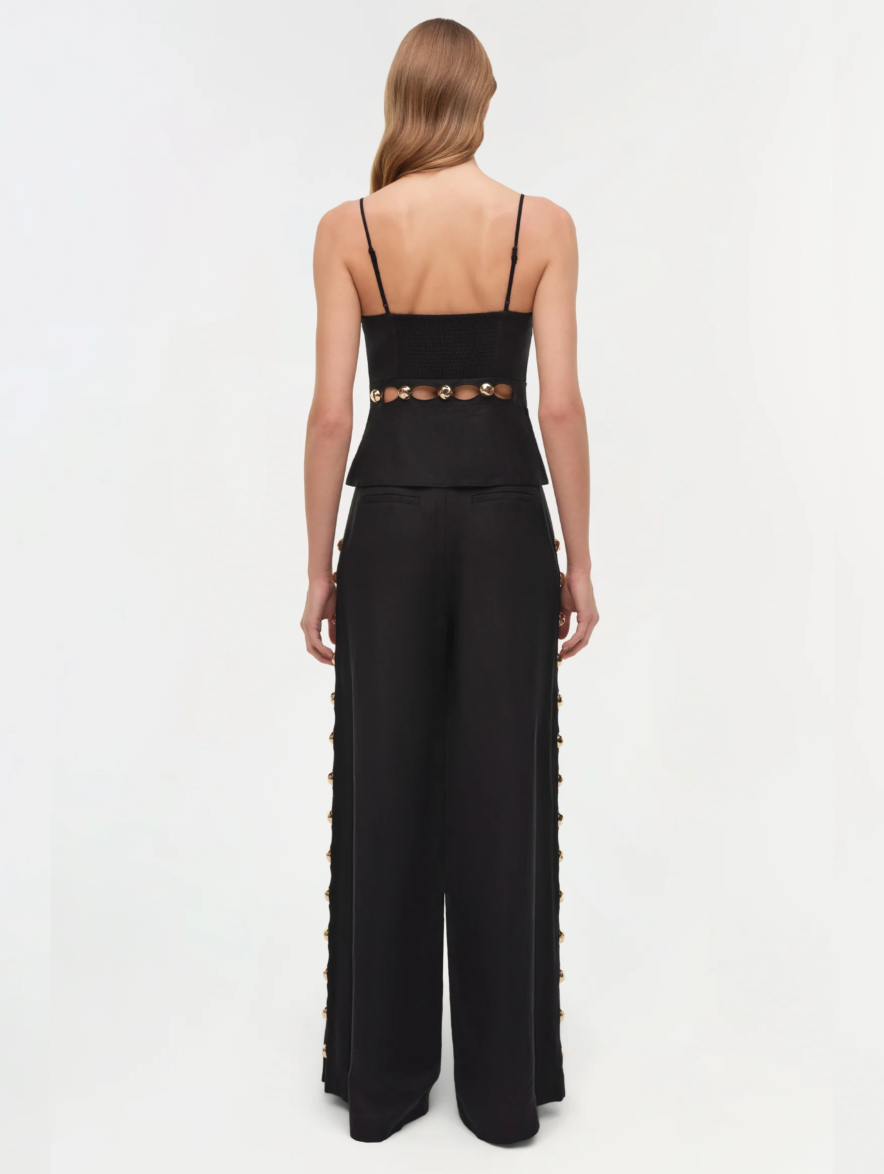 Cayman Wide Leg Pant in Black - Image 4