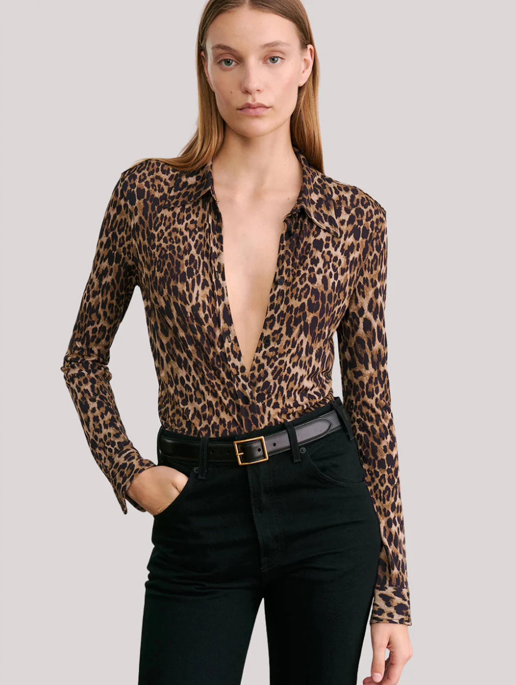 Celestine Shirt in Vintage Leopard Print - Image 2