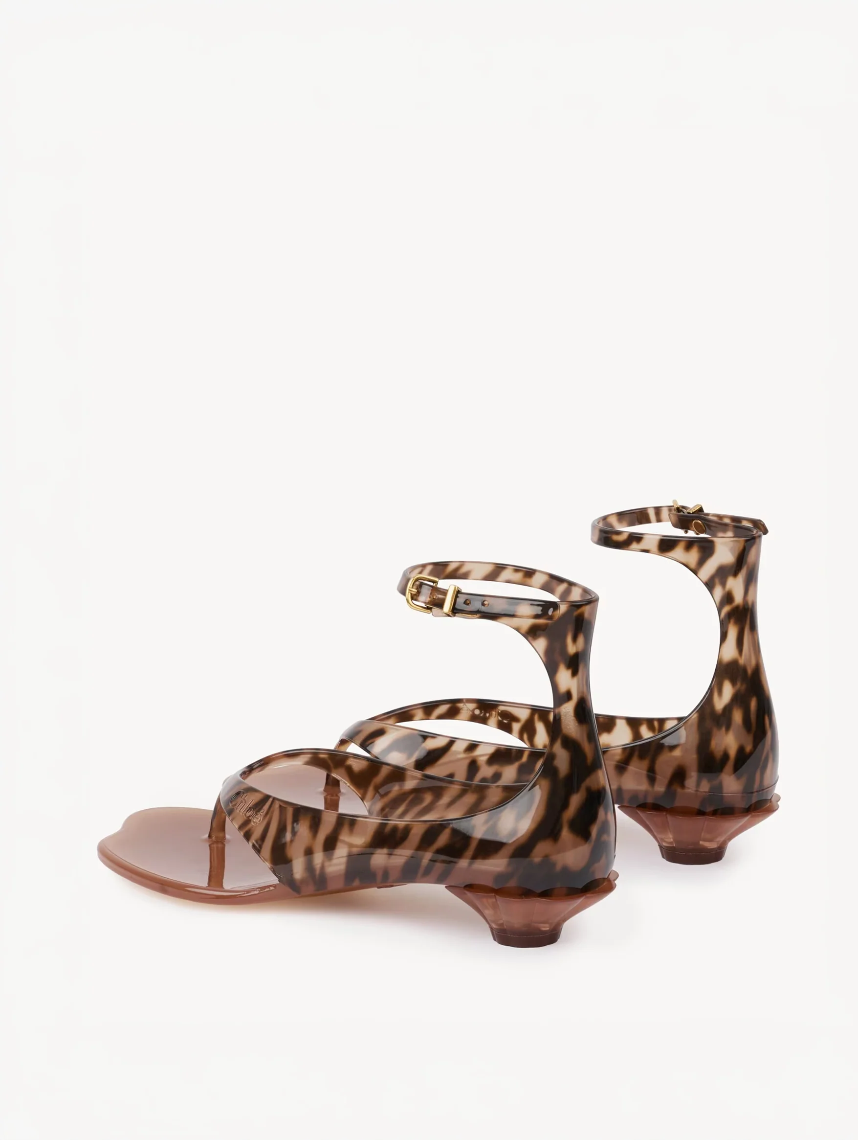 Chloé Jelly Sandal in Black Brown - Image 4