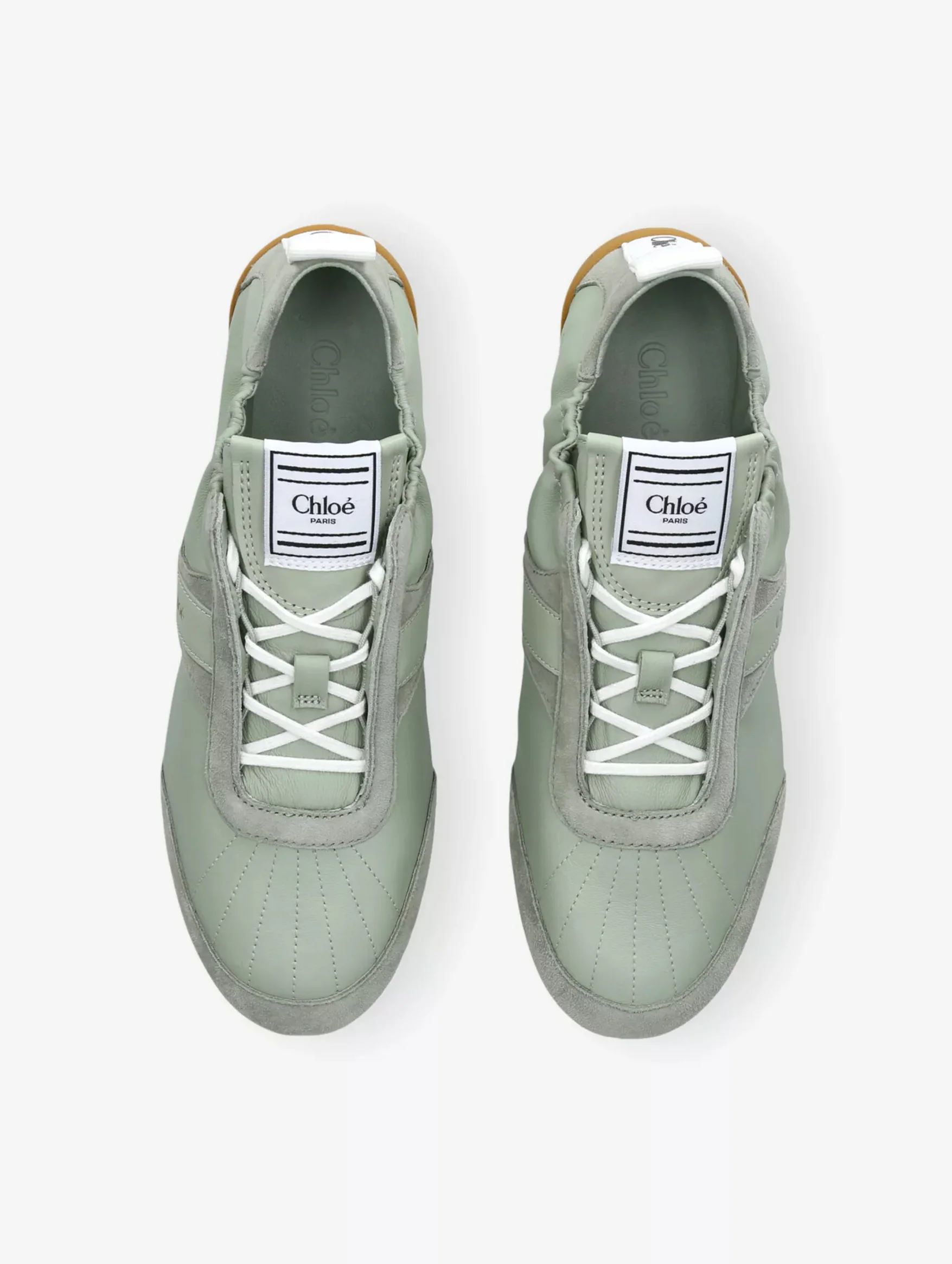 Chloé Kick Sneaker in Sage Green - Image 3