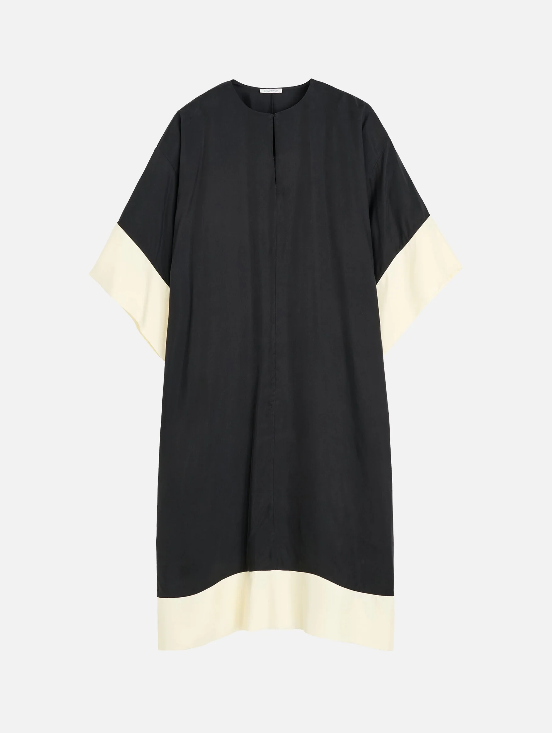 Cicine Maxi Dress in Black White Colour Block