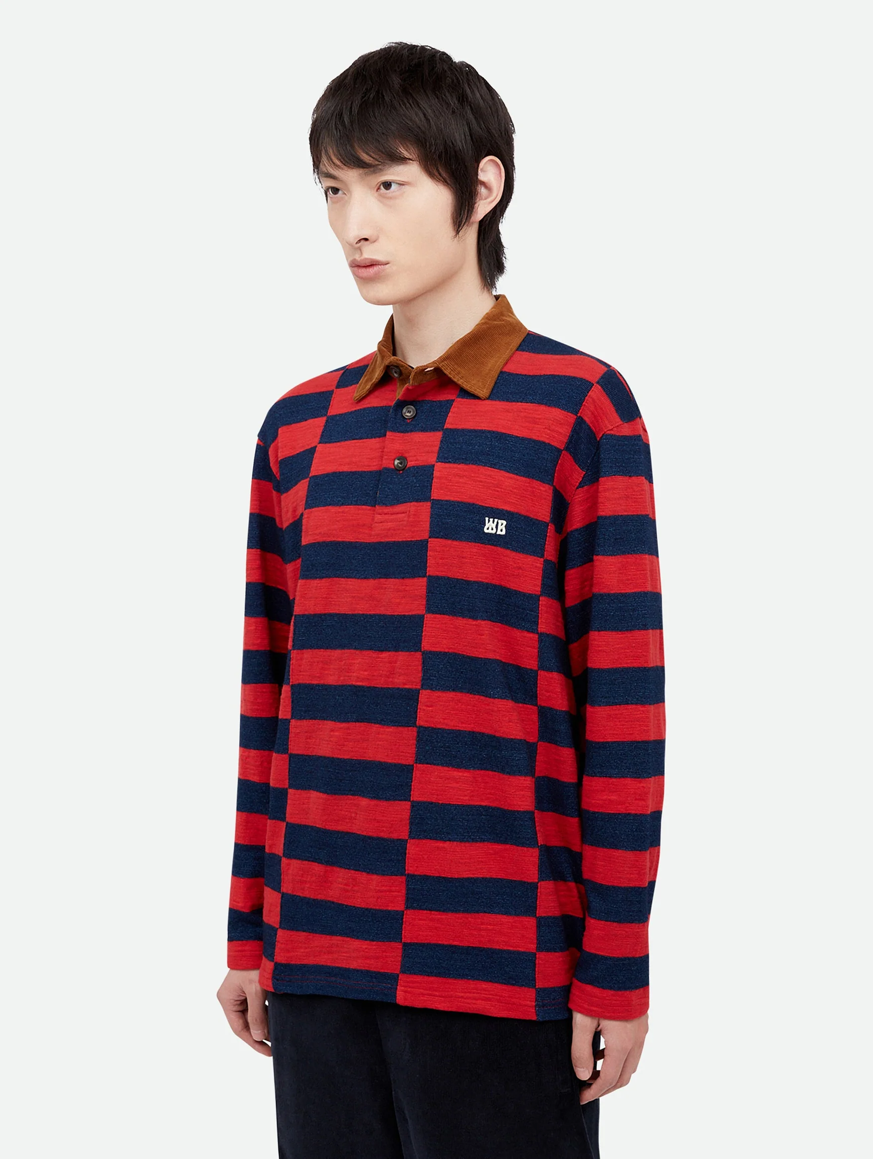 City Polo in Red and Navy - Image 4