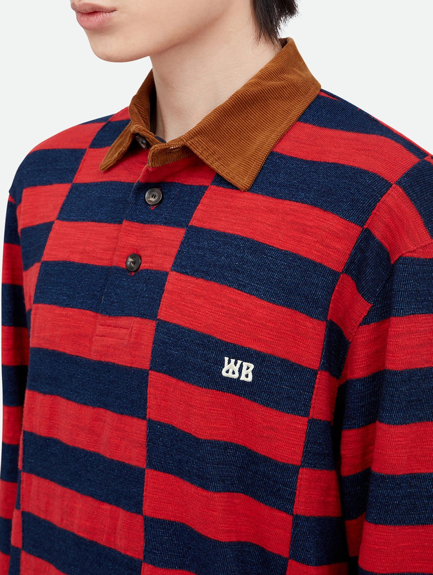 City Polo in Red and Navy - Image 5