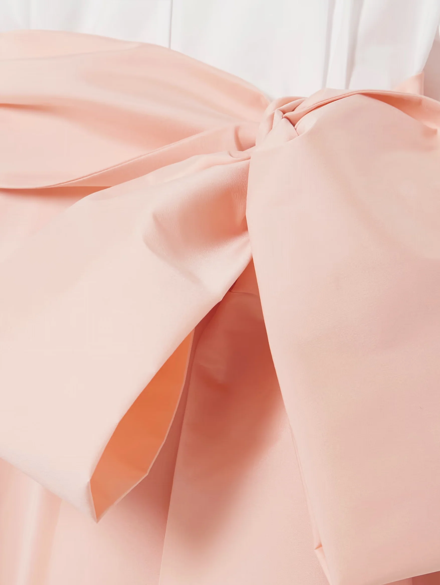 Clarence Dress in Ivory and Creta Pink - Image 4