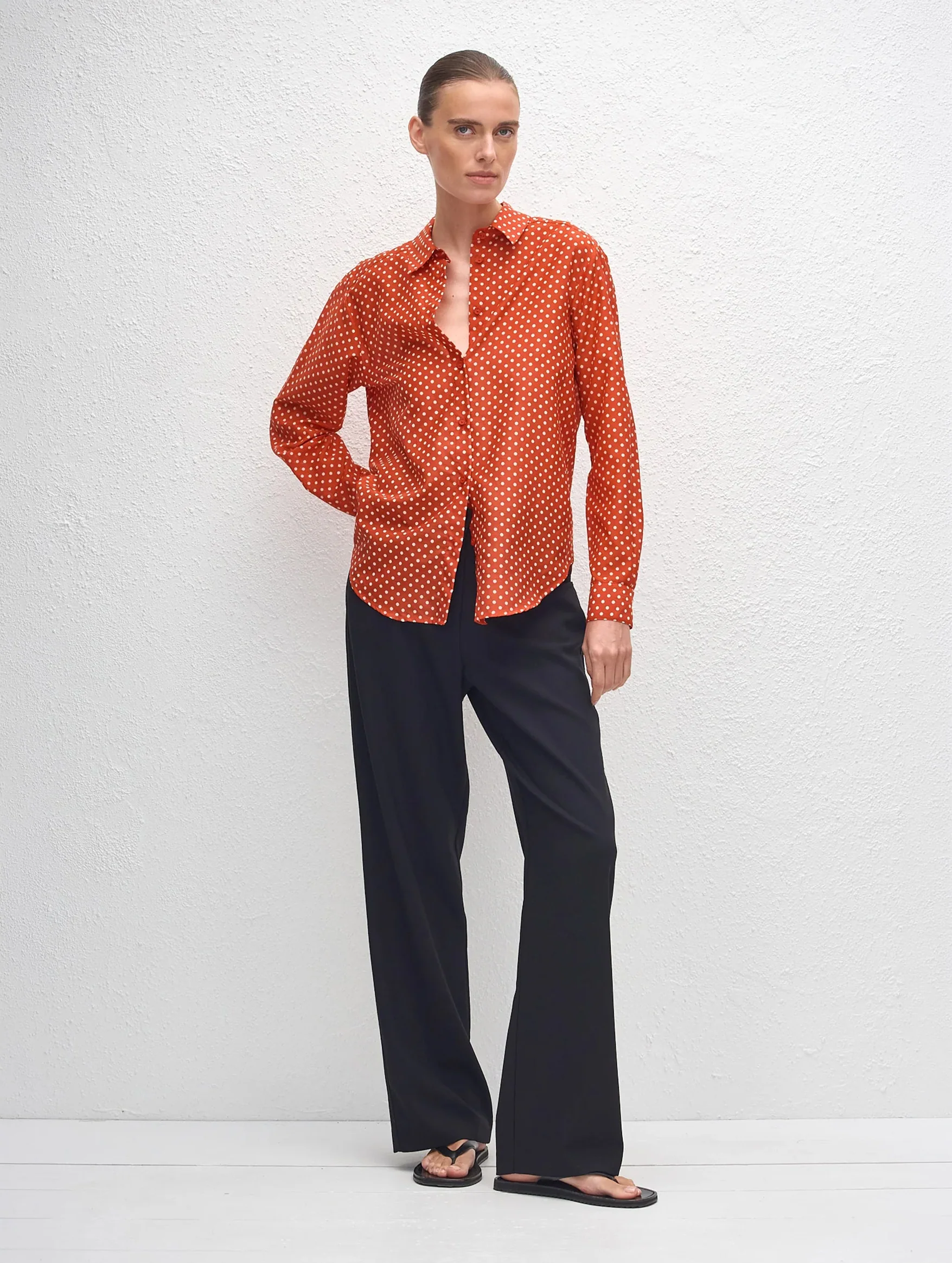 Classic Shirt in Polka Dot Tomato - Image 4