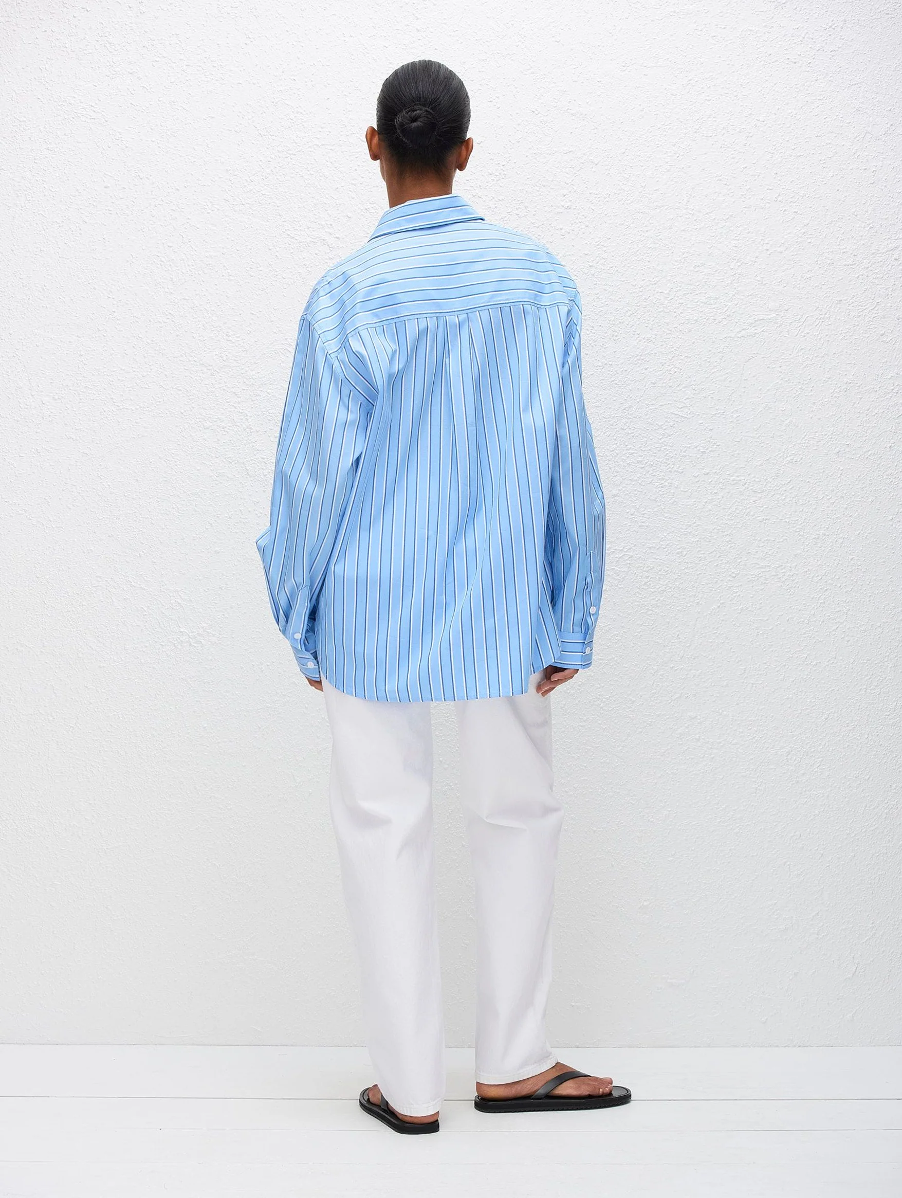 Classic Stripe Shirt in Capri Stripe - Image 5