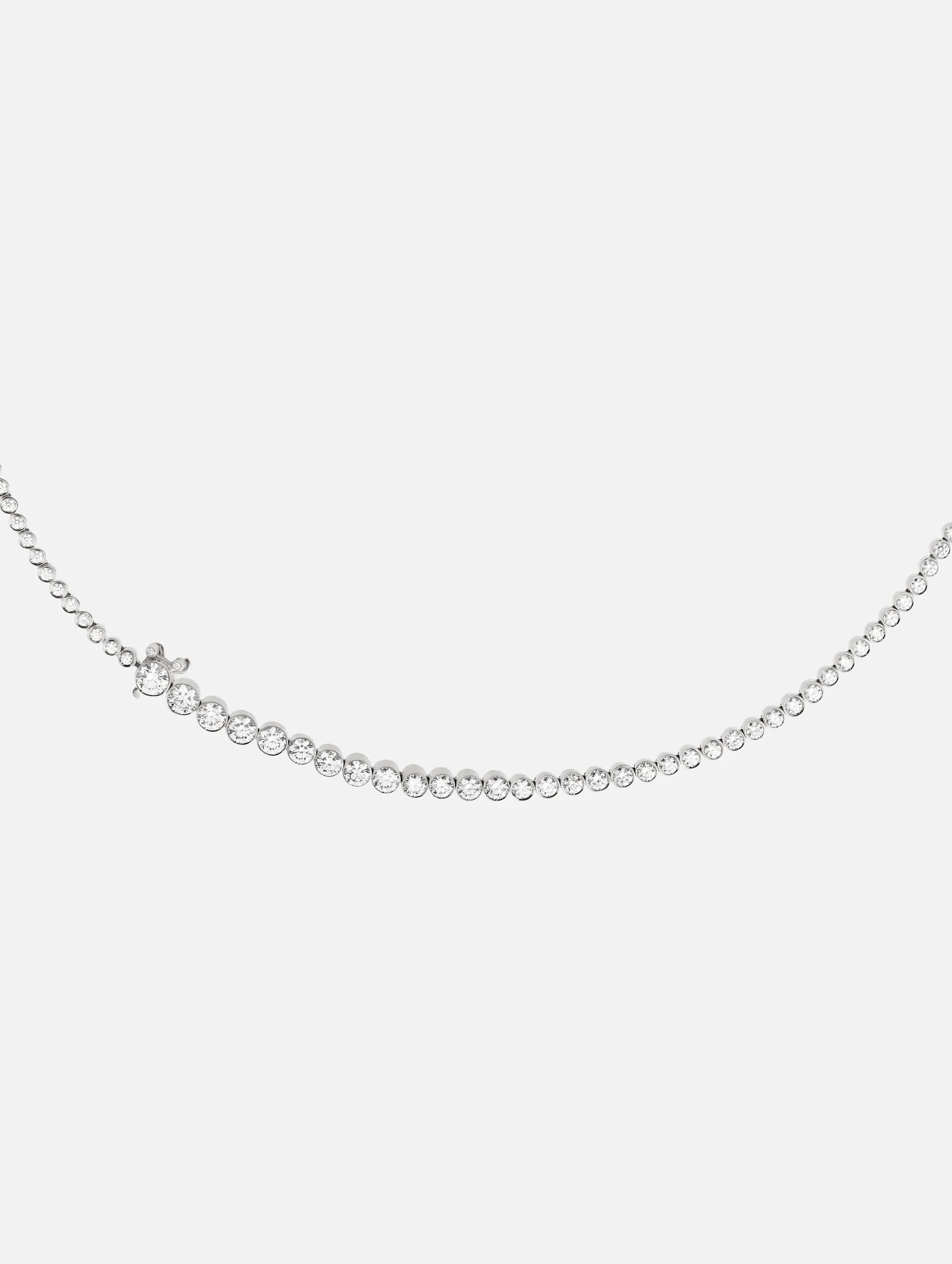 Collier de Tennis Classique Blanc - Image 2