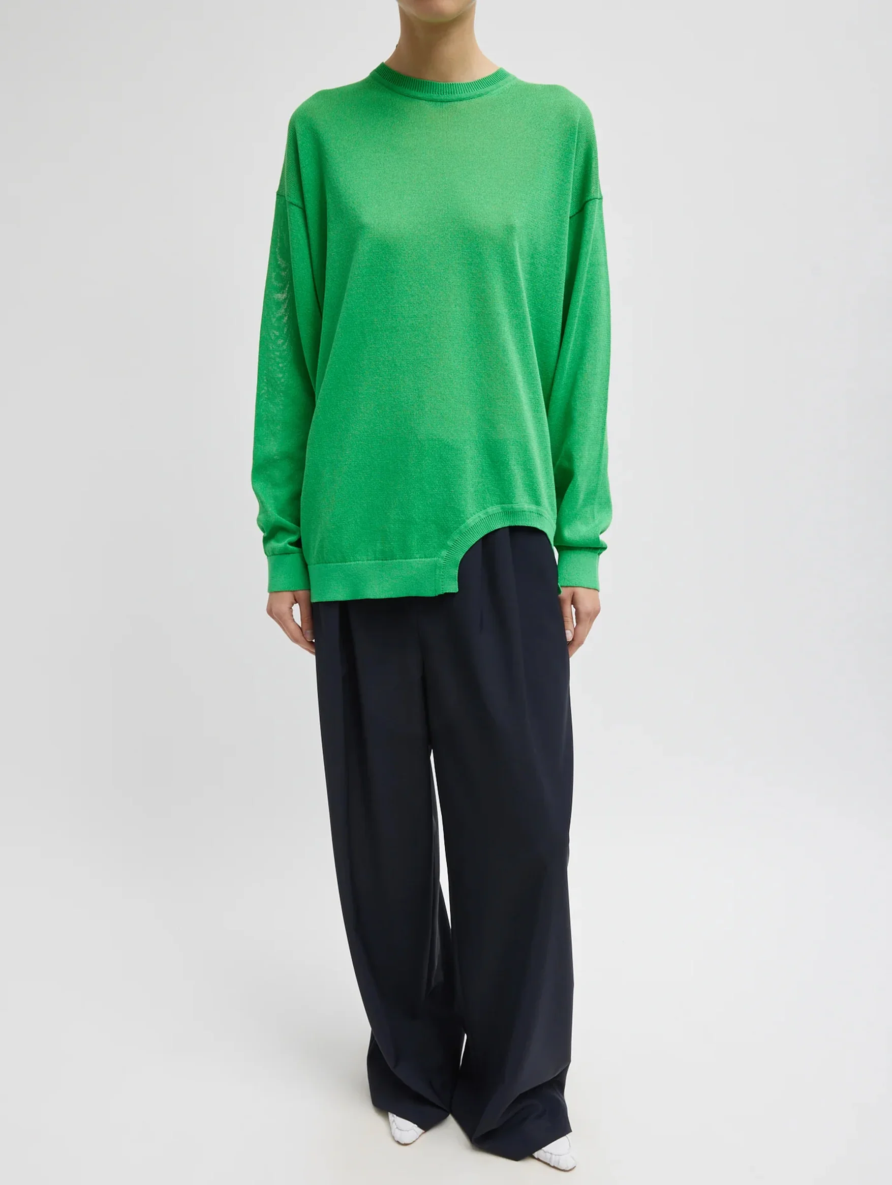 Crispy Cutout Sweater in Green - Image 3