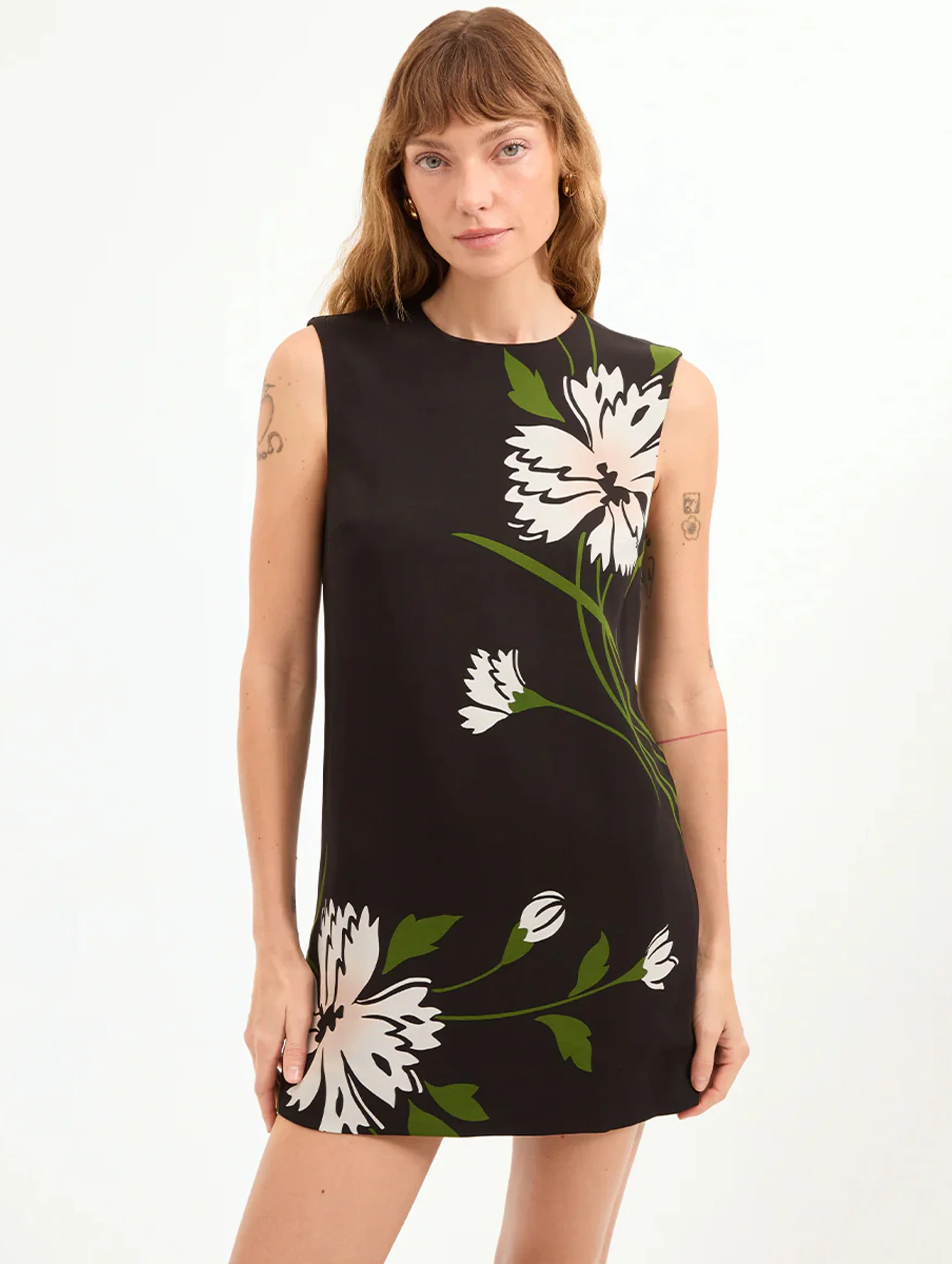 Cromwell Shift Dress in Black Floral - Image 3