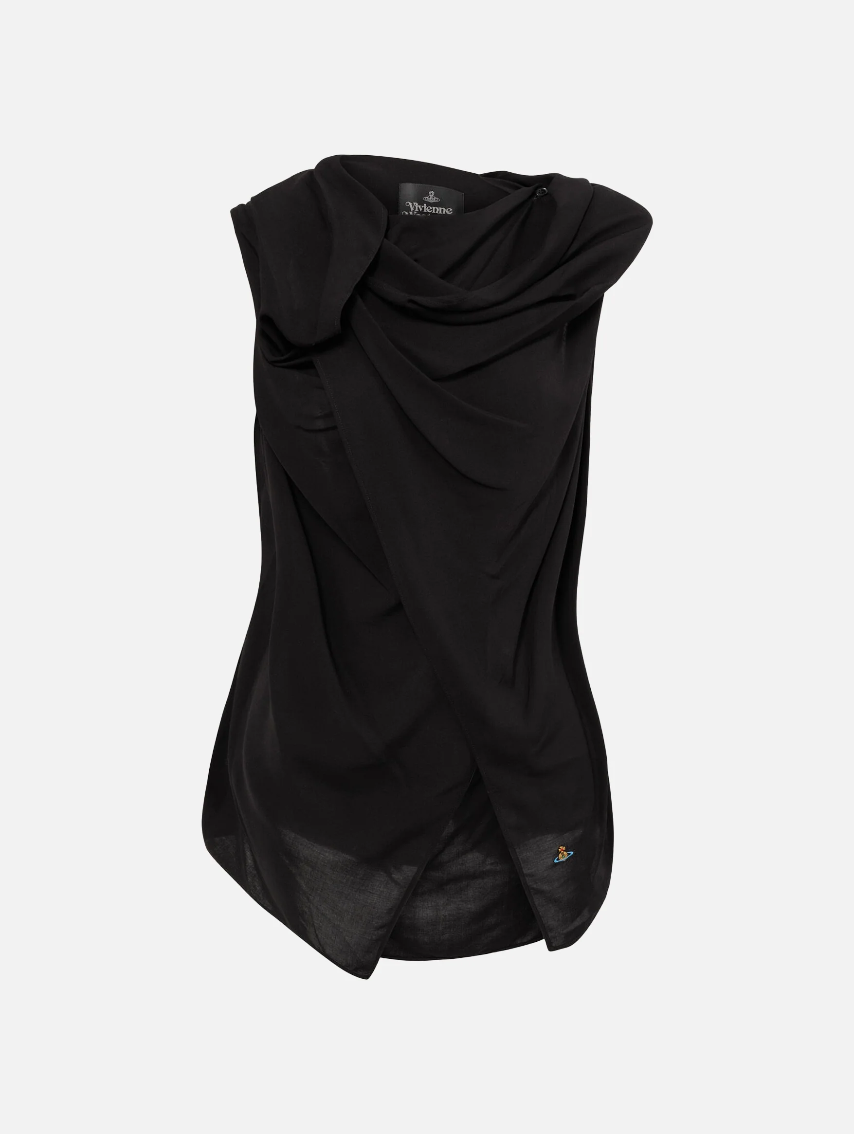 Cross Over Top in Black