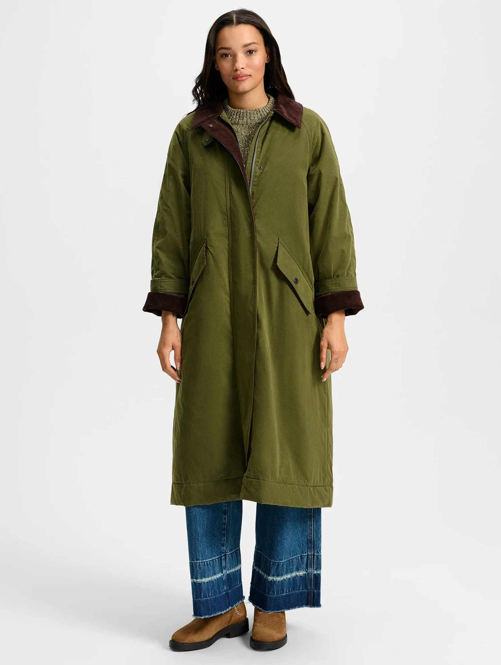 Dietz Wax-Coated Field Coat in Army - Image 4