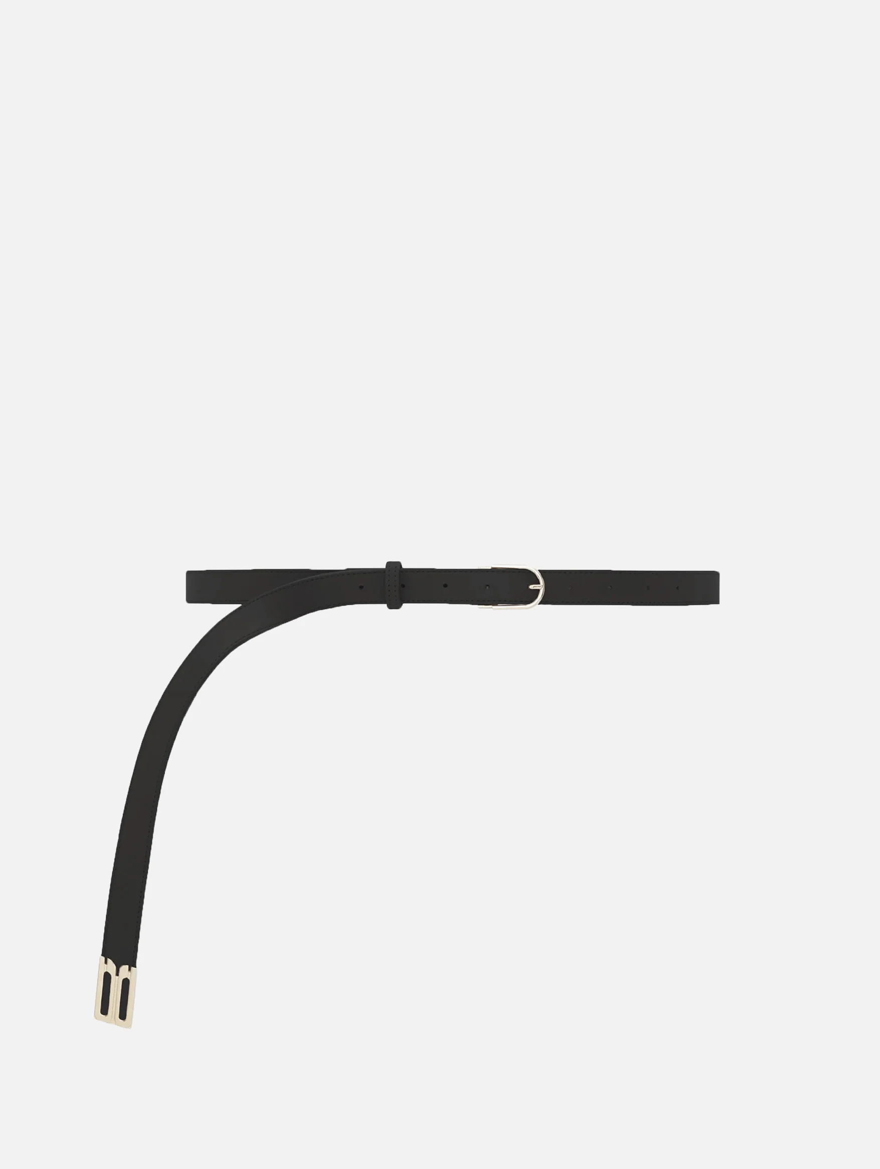 Dorian B Finite Belt in Black with Gold Buckle
