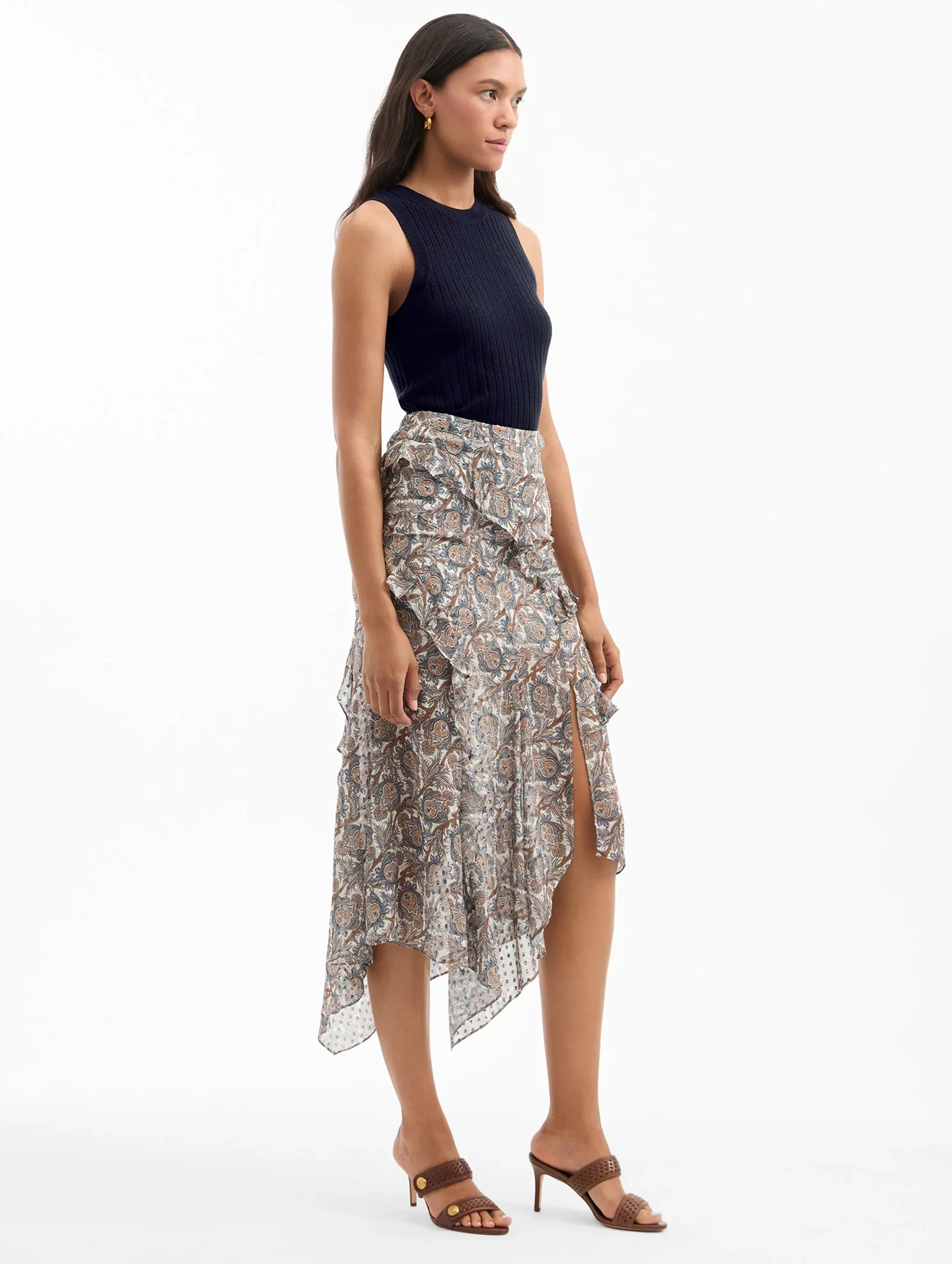 Eleonora Skirt in Dove Multi - Image 4