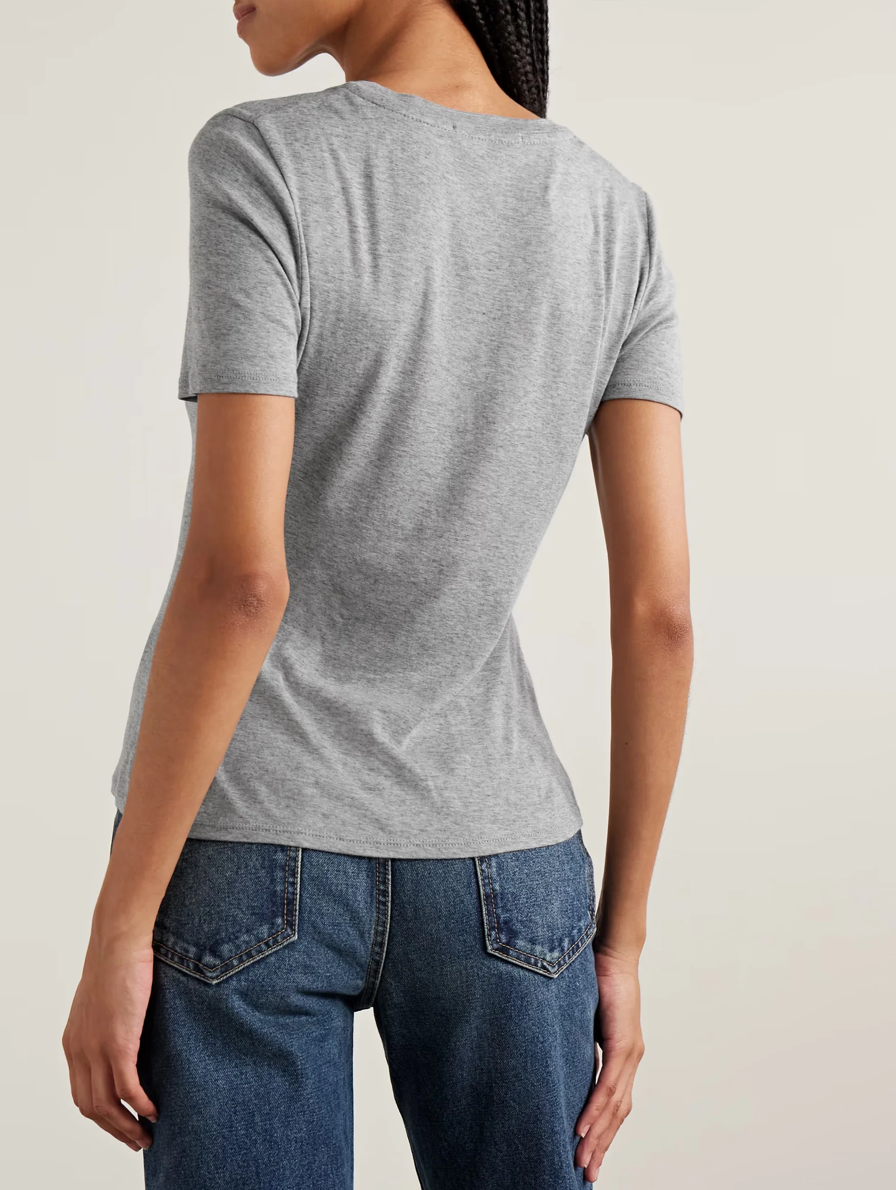 Elin Tee in Heather Grey - Image 3
