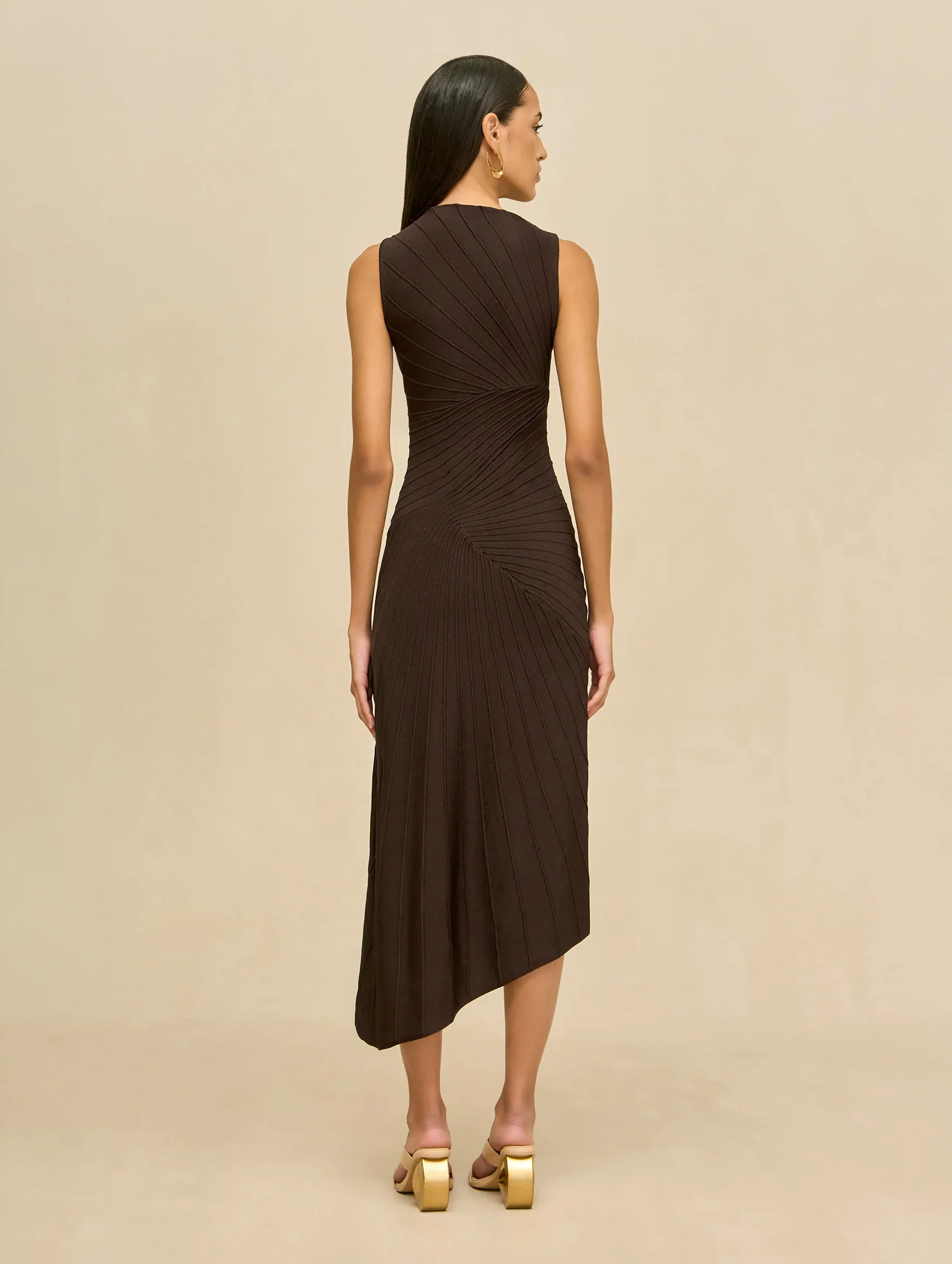 Fen Knit Dress in Luwak - Image 4