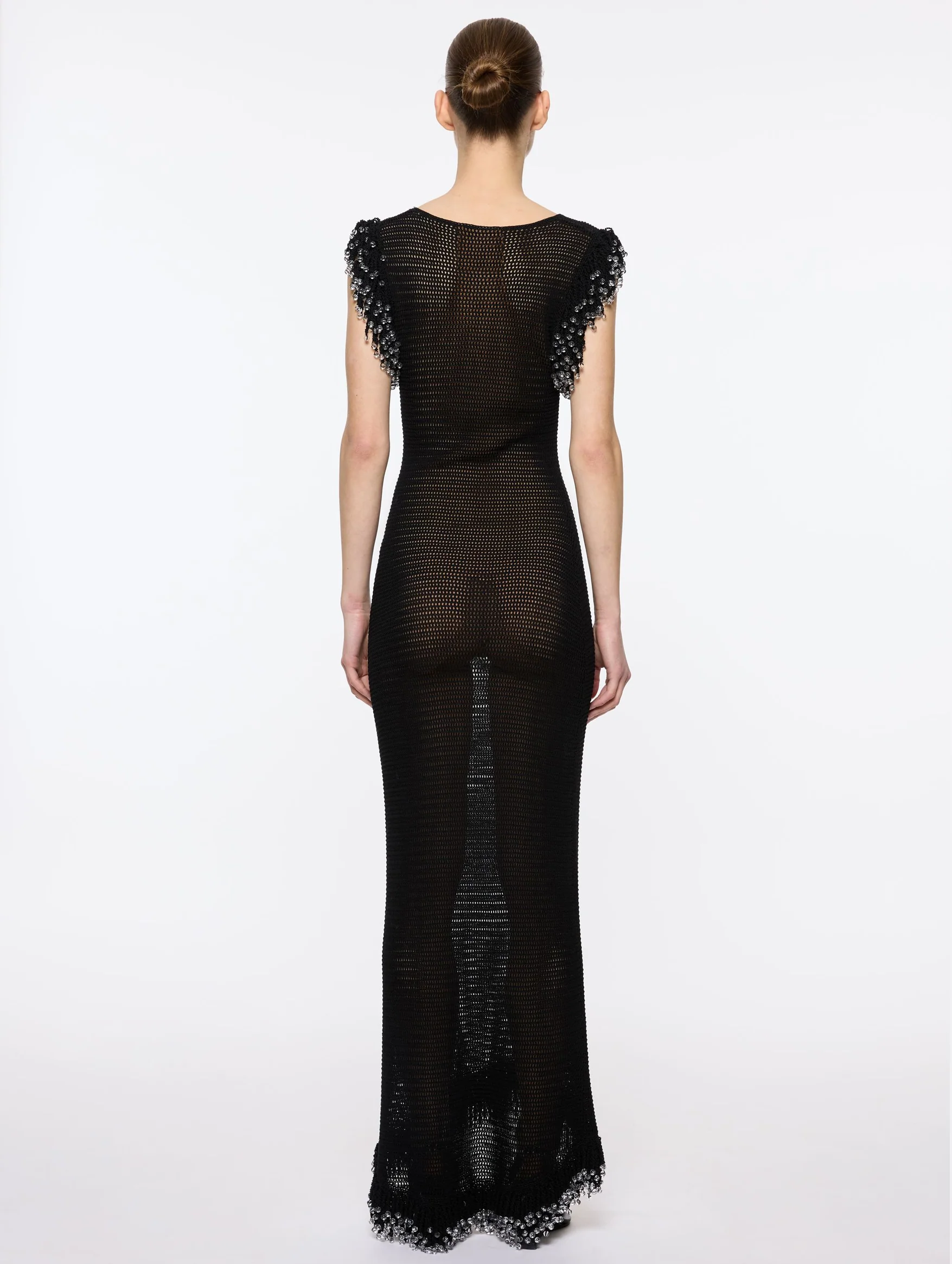 Fringe Dress in Black - Image 4