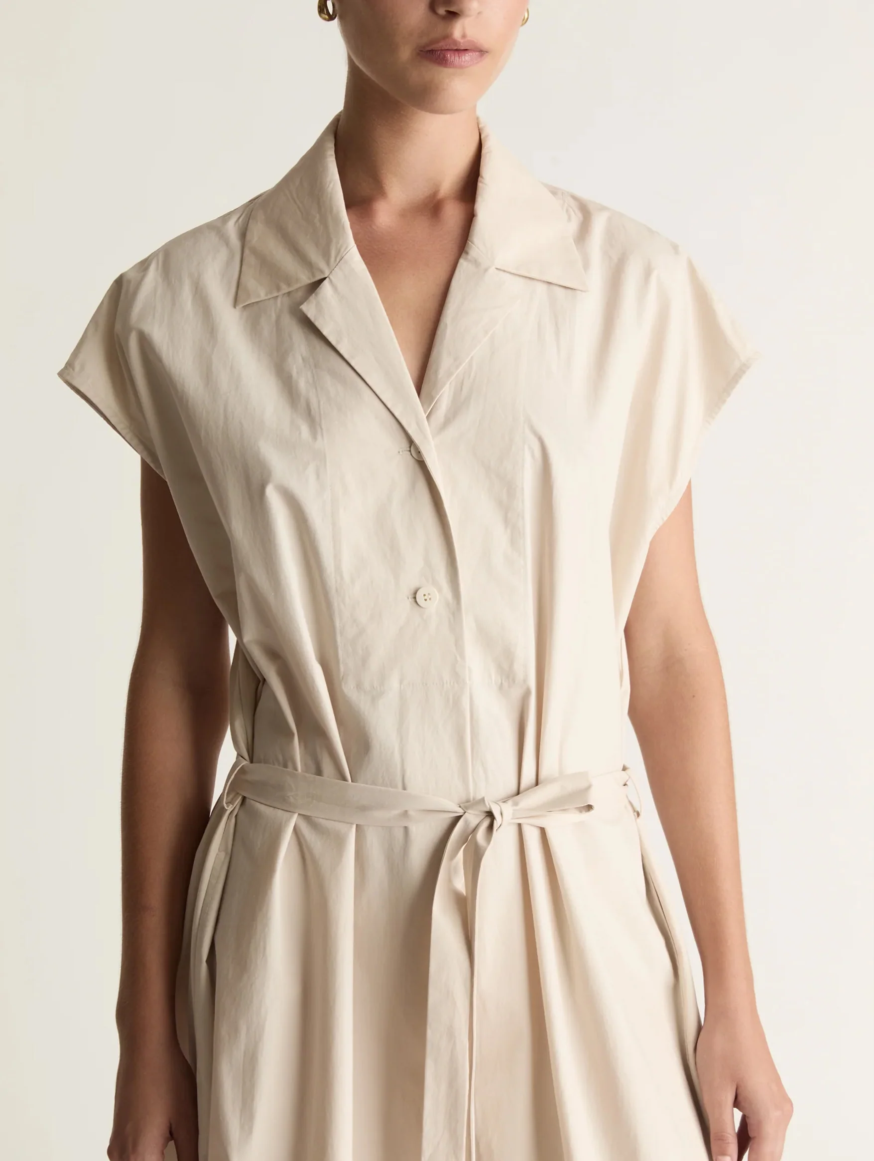 Gilbert Wrap Dress in Wheat - Image 5