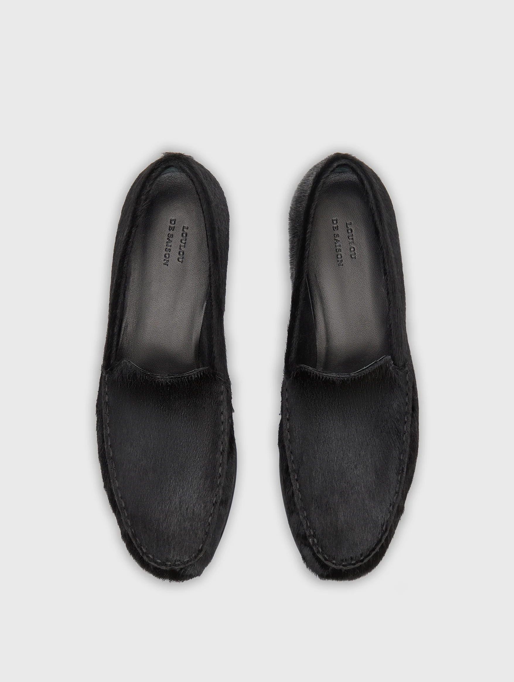 Glenn Pony-effect Leather Loafers in Black - Image 3