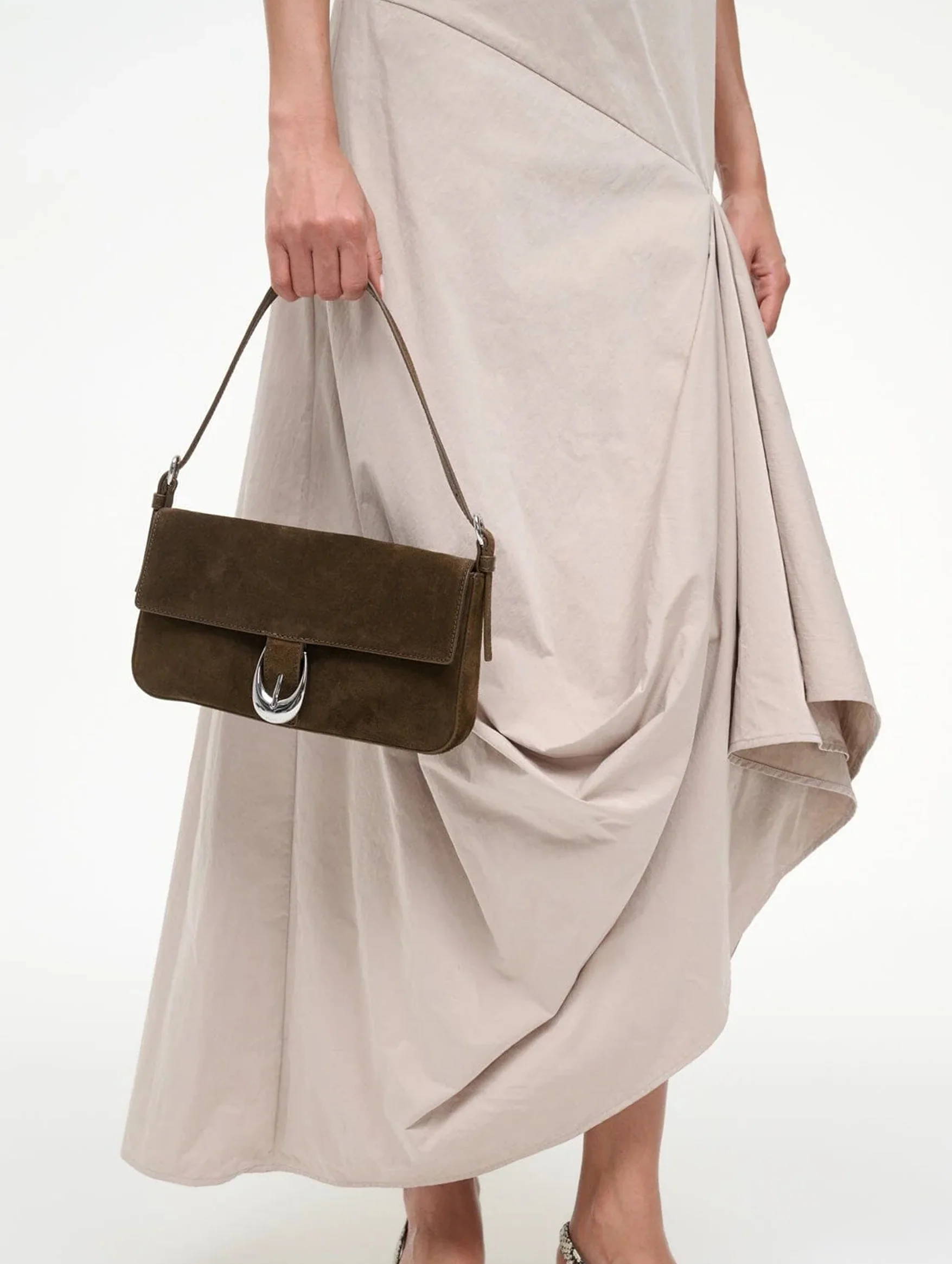 Harlow Bag in Truffle Suede - Image 6