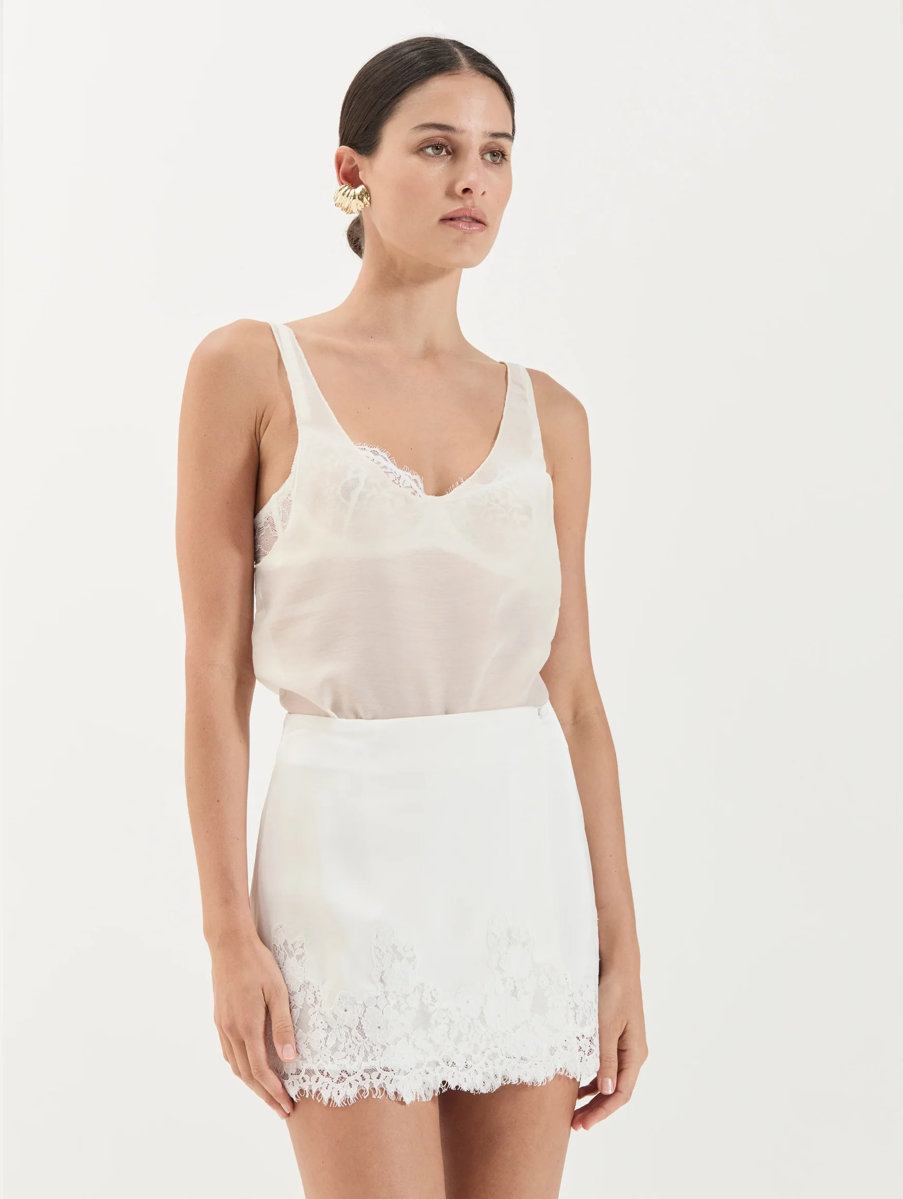 Harper Skirt in Ivory - Image 4
