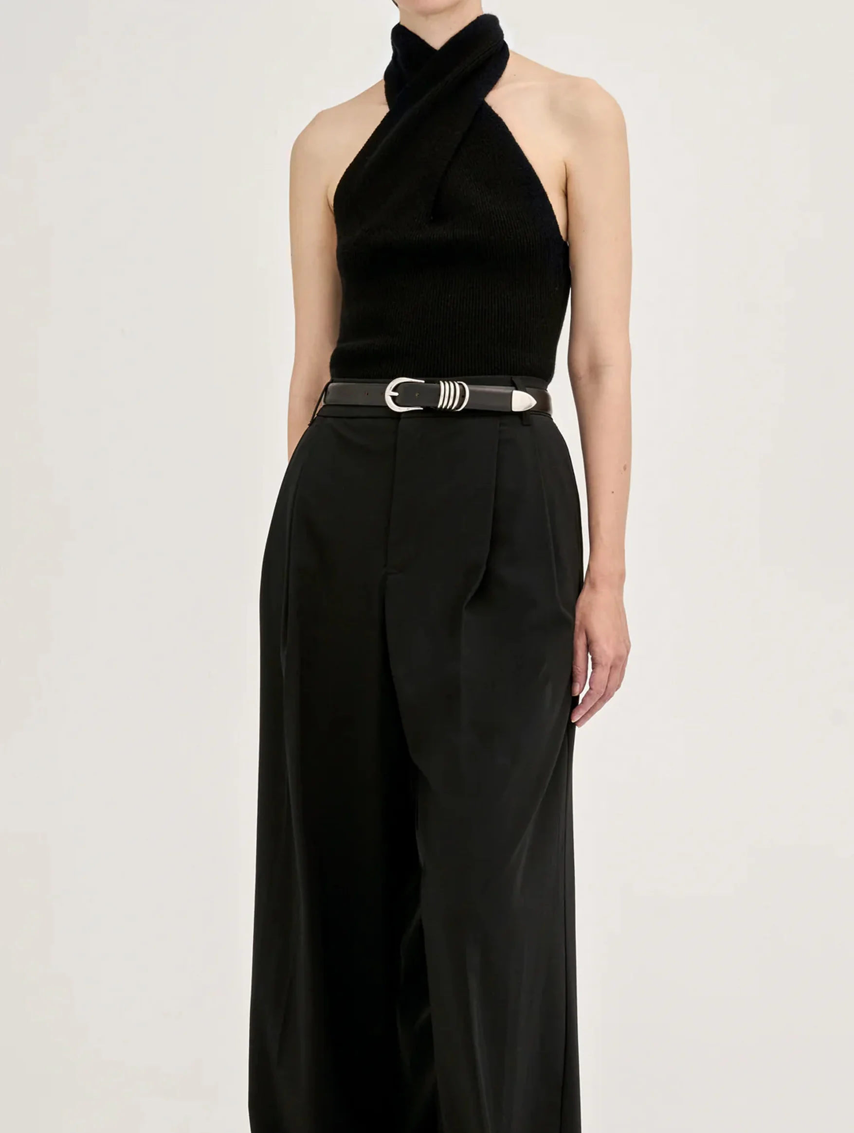 Hollyhock Belt in Black & Silver - Image 5