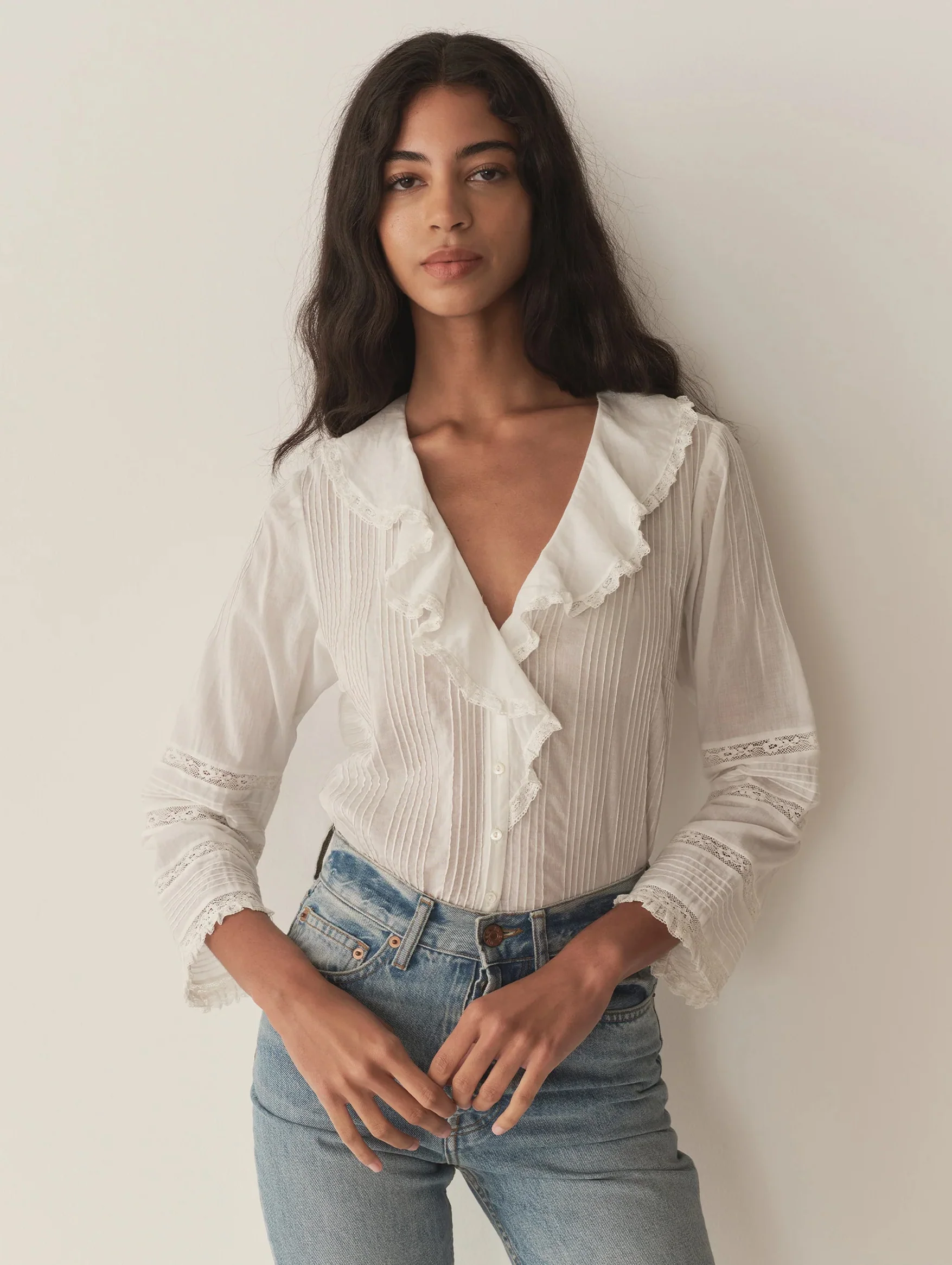 Huguette Top in Salt - Image 2