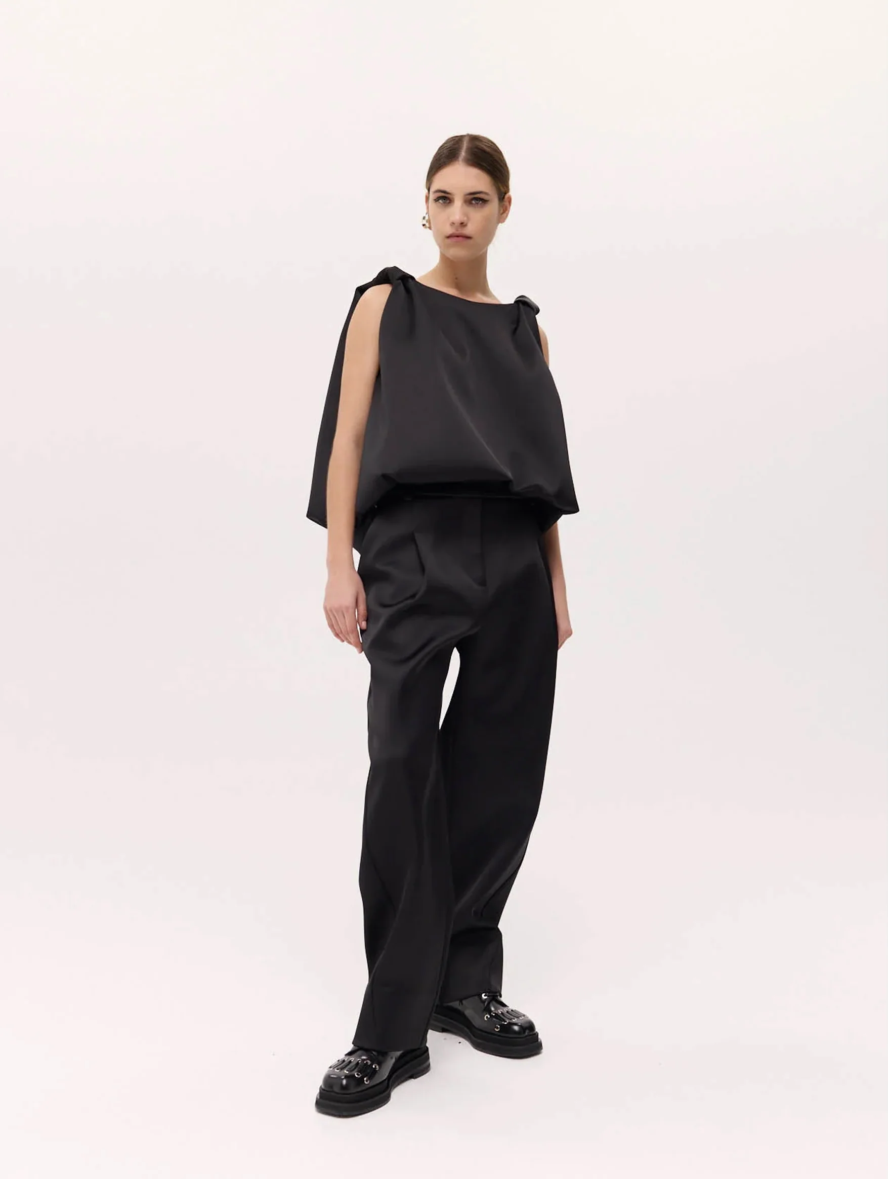 Knot Top in Black - Image 3