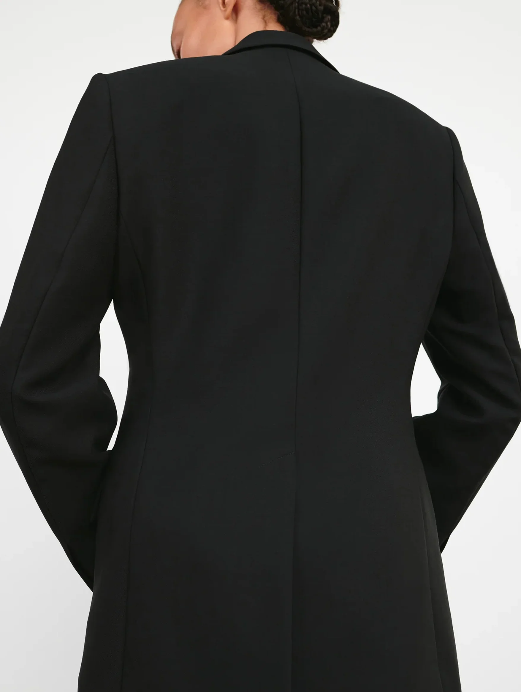 Light Longline Blazer in Black - Image 7