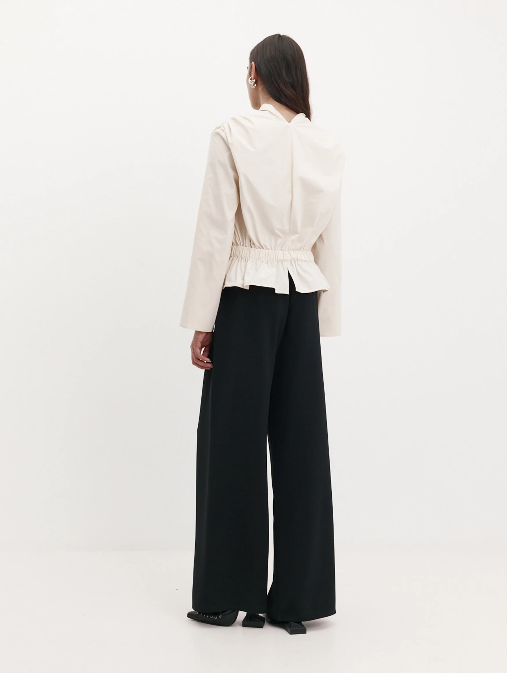 Long Sleeve Chaimberlain Top in Vanilla - Image 4
