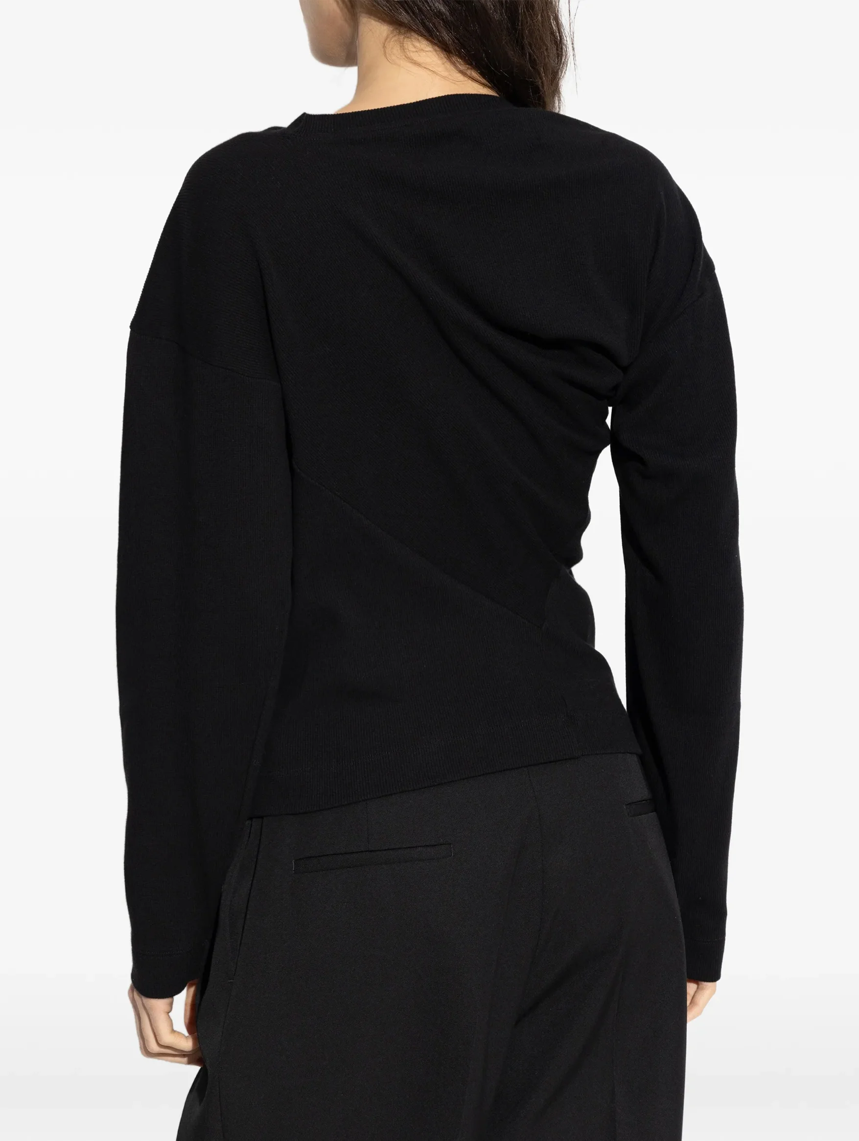 Long Sleeve Hebo Top in Black - Image 3