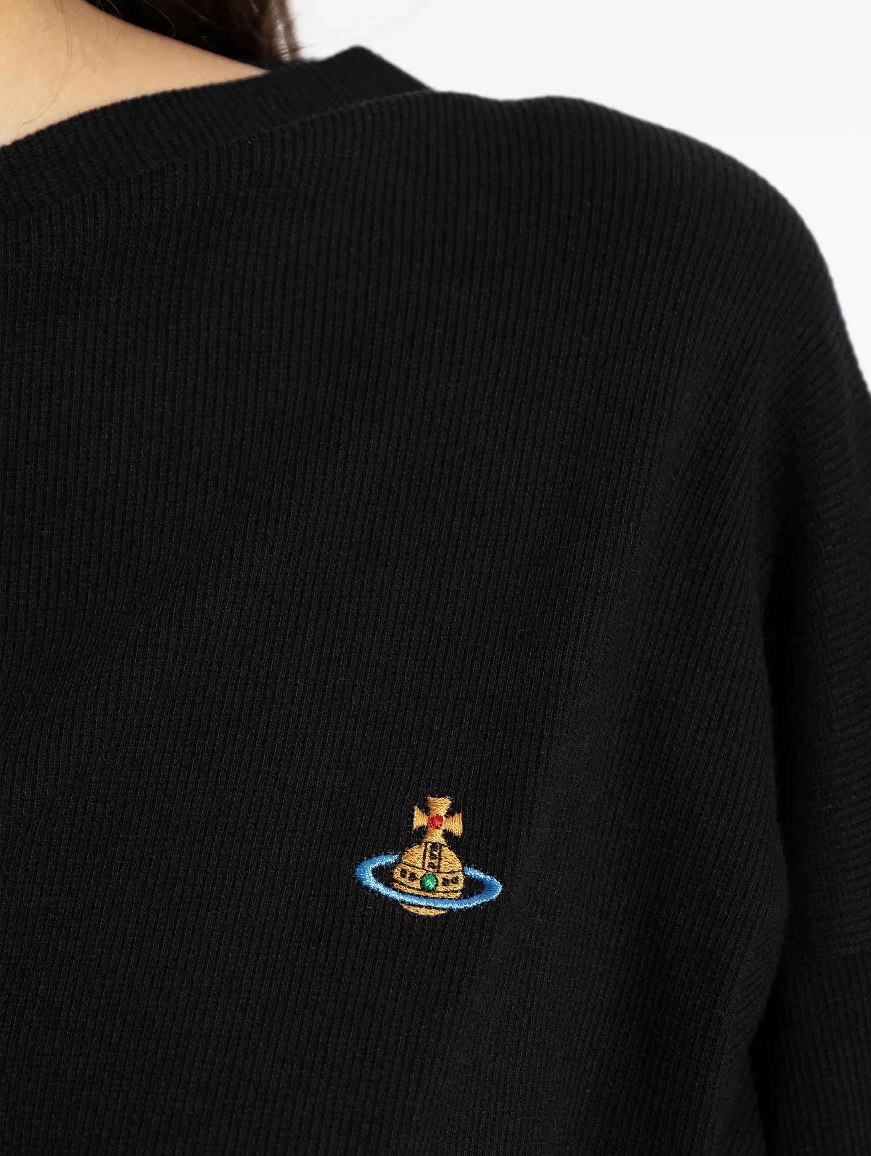Long Sleeve Hebo Top in Black - Image 4