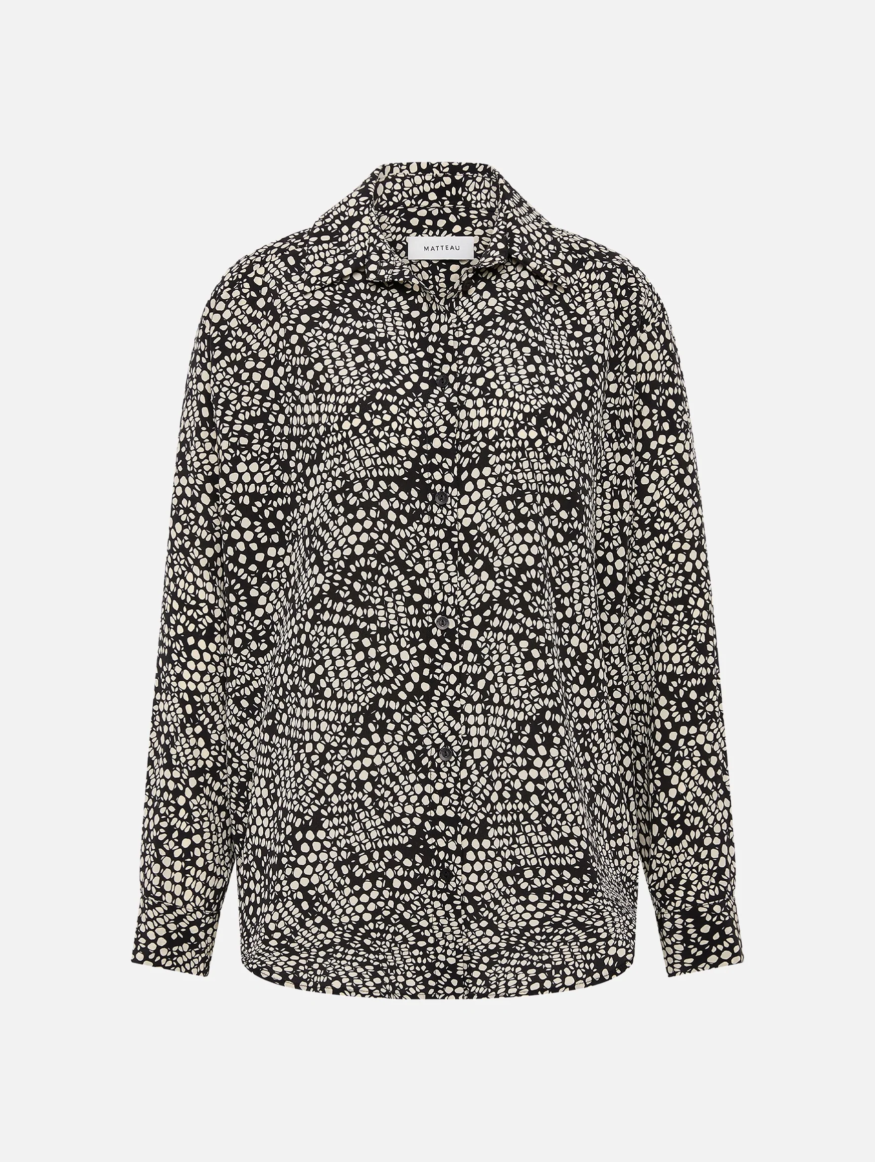 Long Sleeve Silk Shirt in Kyoto