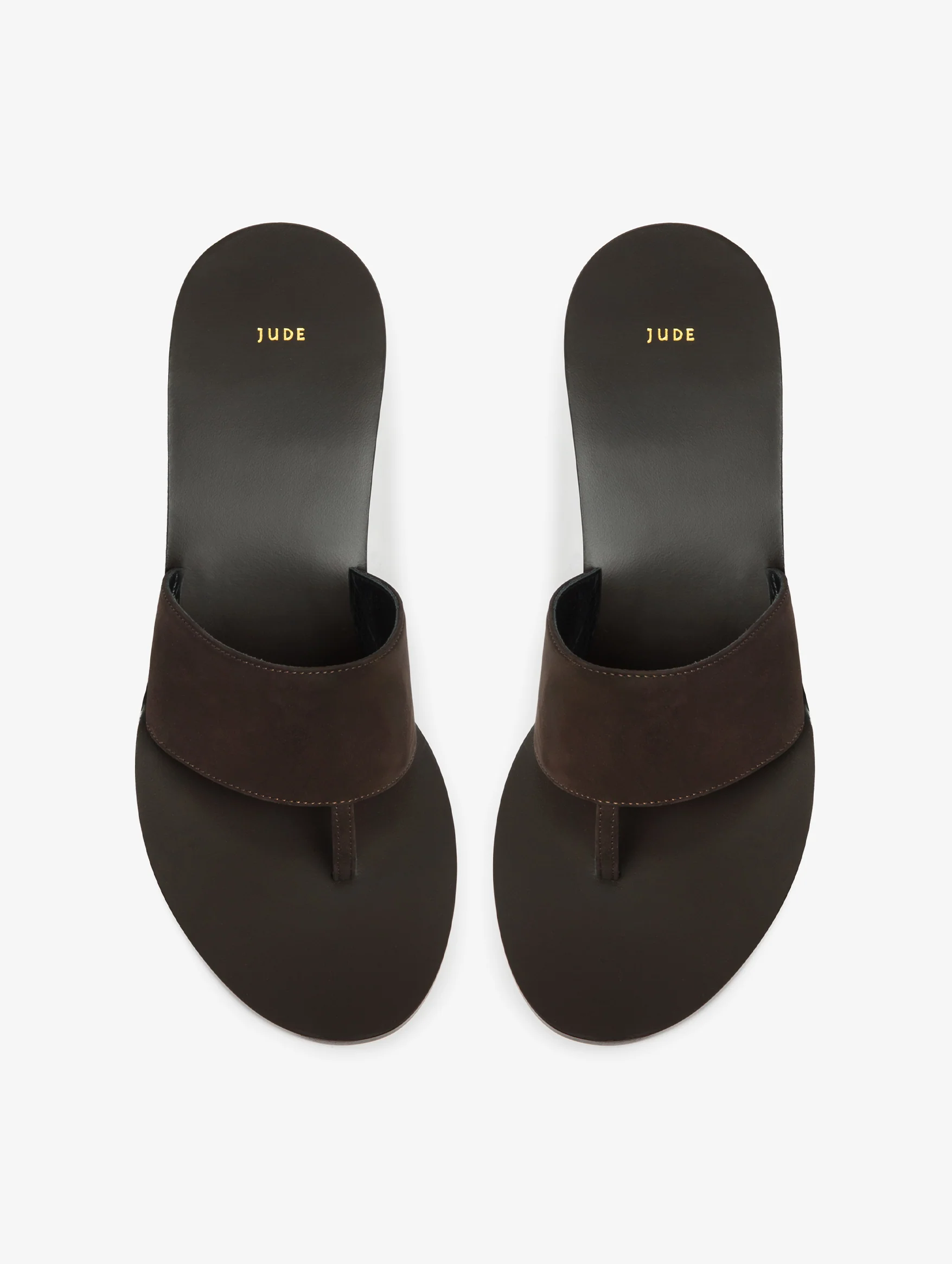 Lucille Wedge Sandal in Brown Nubuck Leather - Image 5