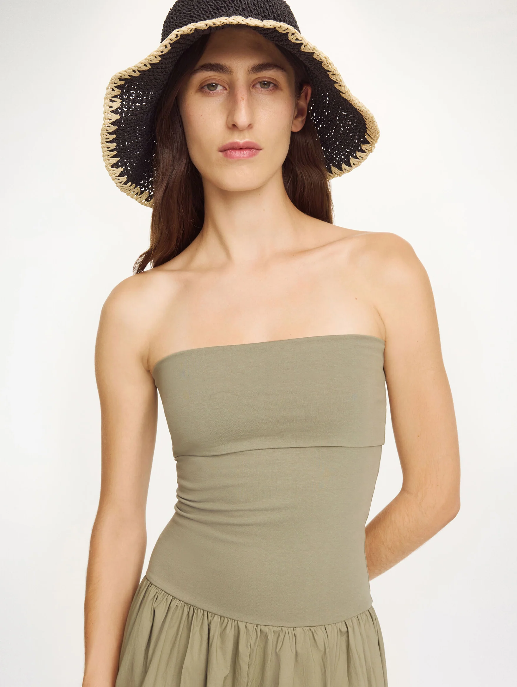 Marc Organic Cotton Maxi Dress in Deep Lichen Green - Image 4