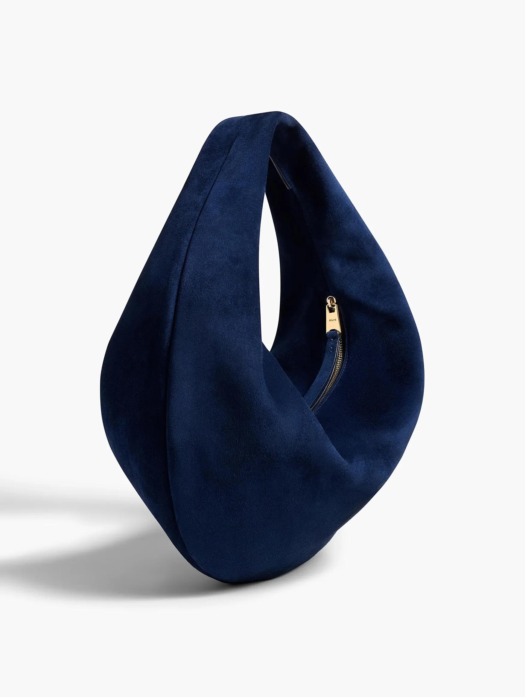 Medium Olivia Hobo Bag in Midnight Suede - Image 2