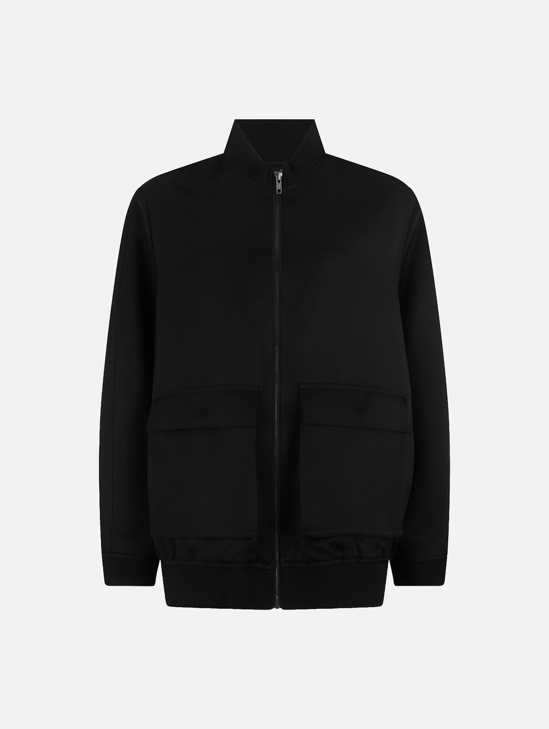 Moon Jacket in Black Satin