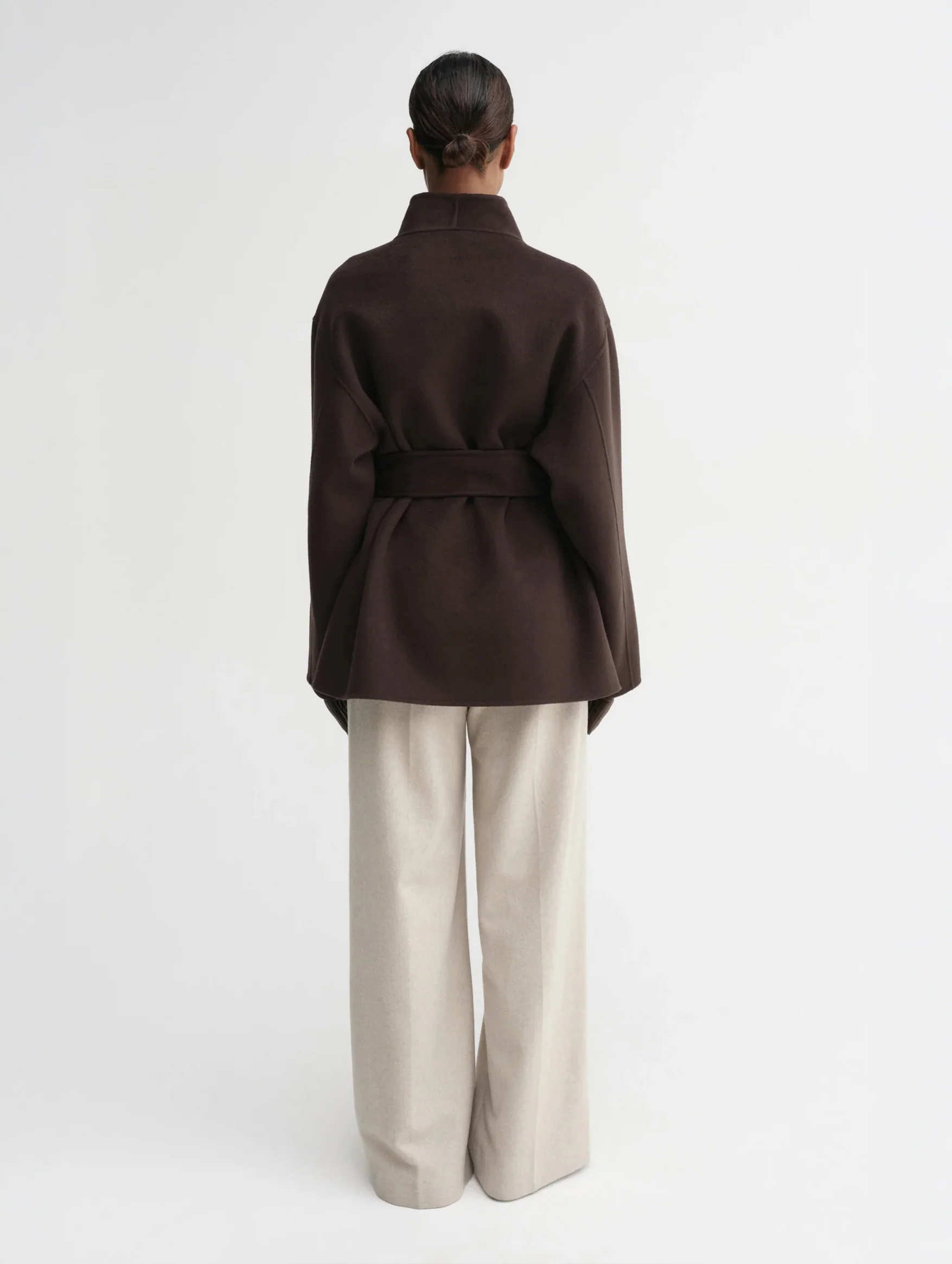 Noorie Double Coat in Chocolate - Image 4