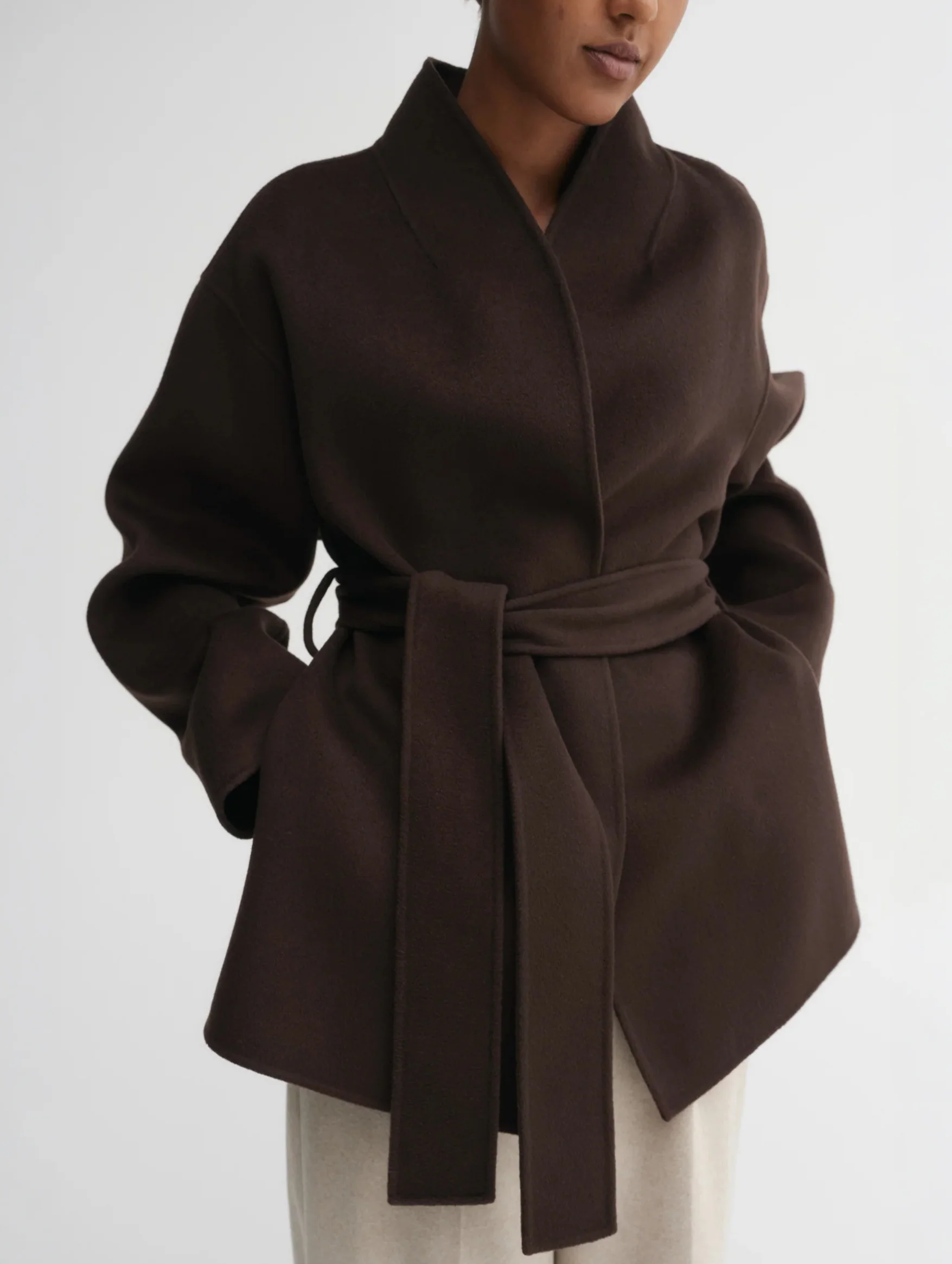 Noorie Double Coat in Chocolate - Image 5