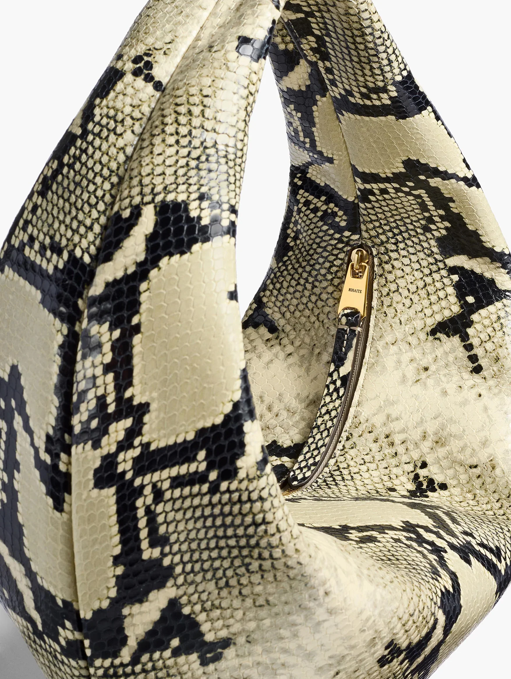 Olivia Hobo Medium in Natural Python - Image 3